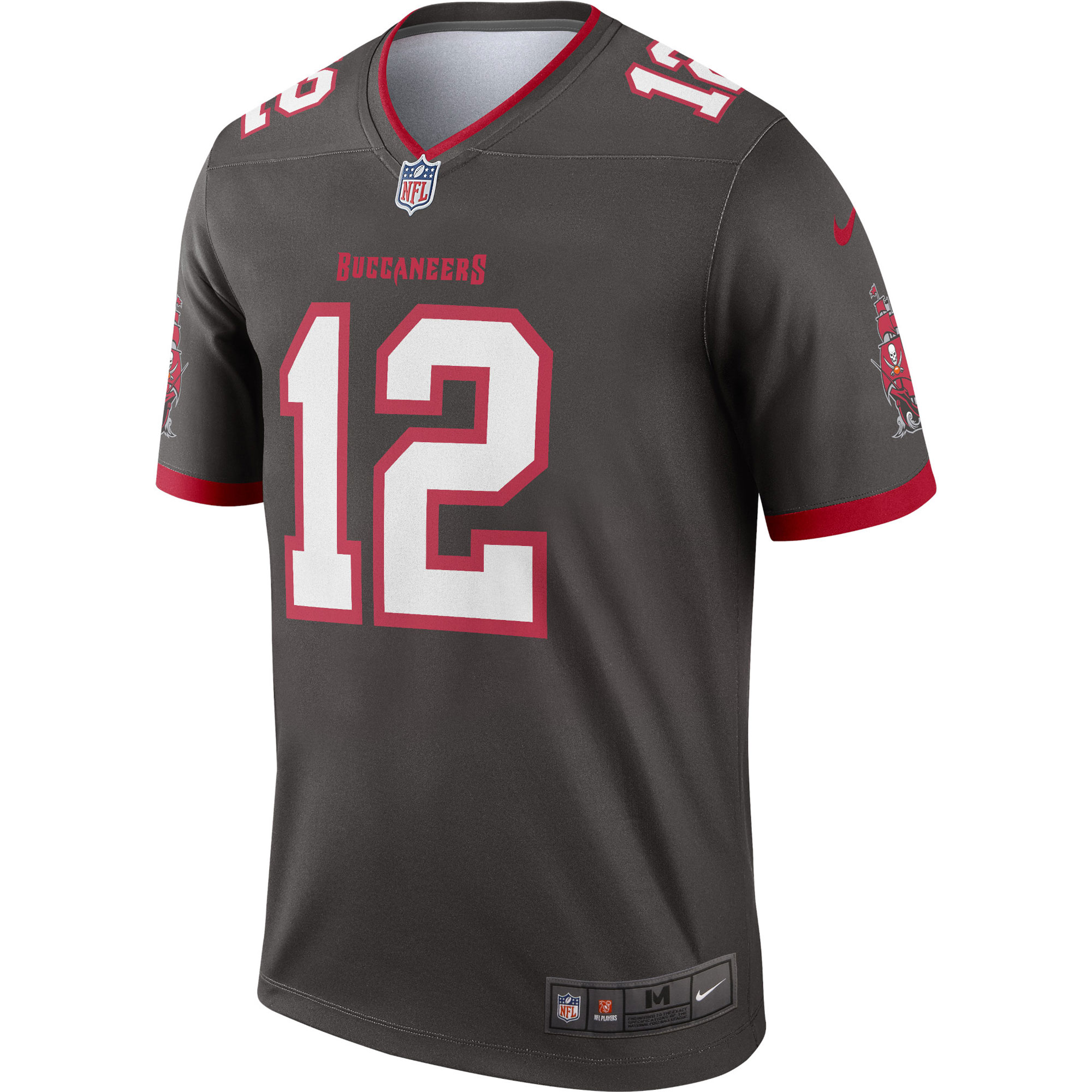 Tampa Bay Buccaneers Tom Brady Pewter Alternate Legend Player Performance Top NFL Jersey Men's