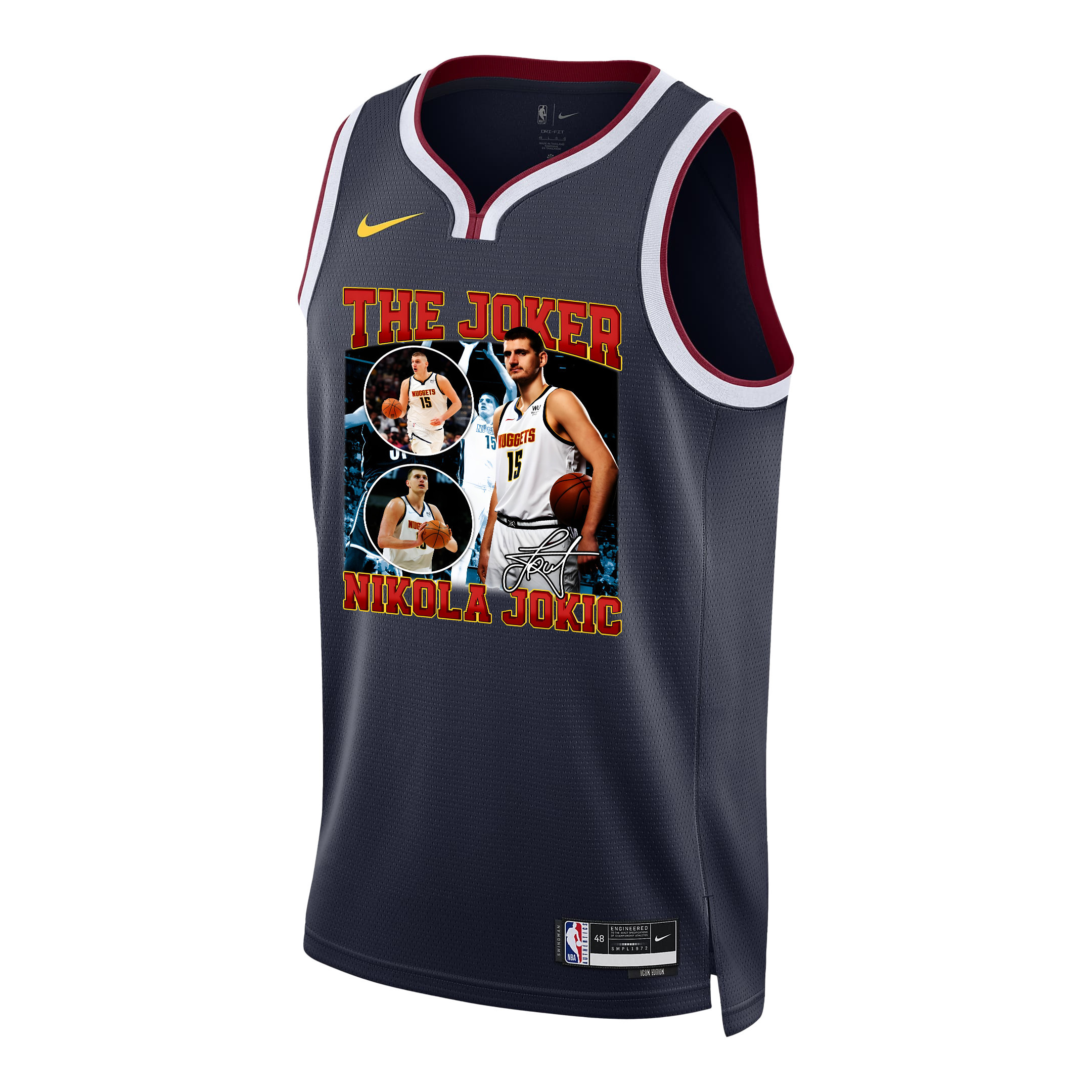 Nikola Jokic Denver Nuggets The Joker's Legacy 2023 Champions Swingman Black NBA Jersey Men's