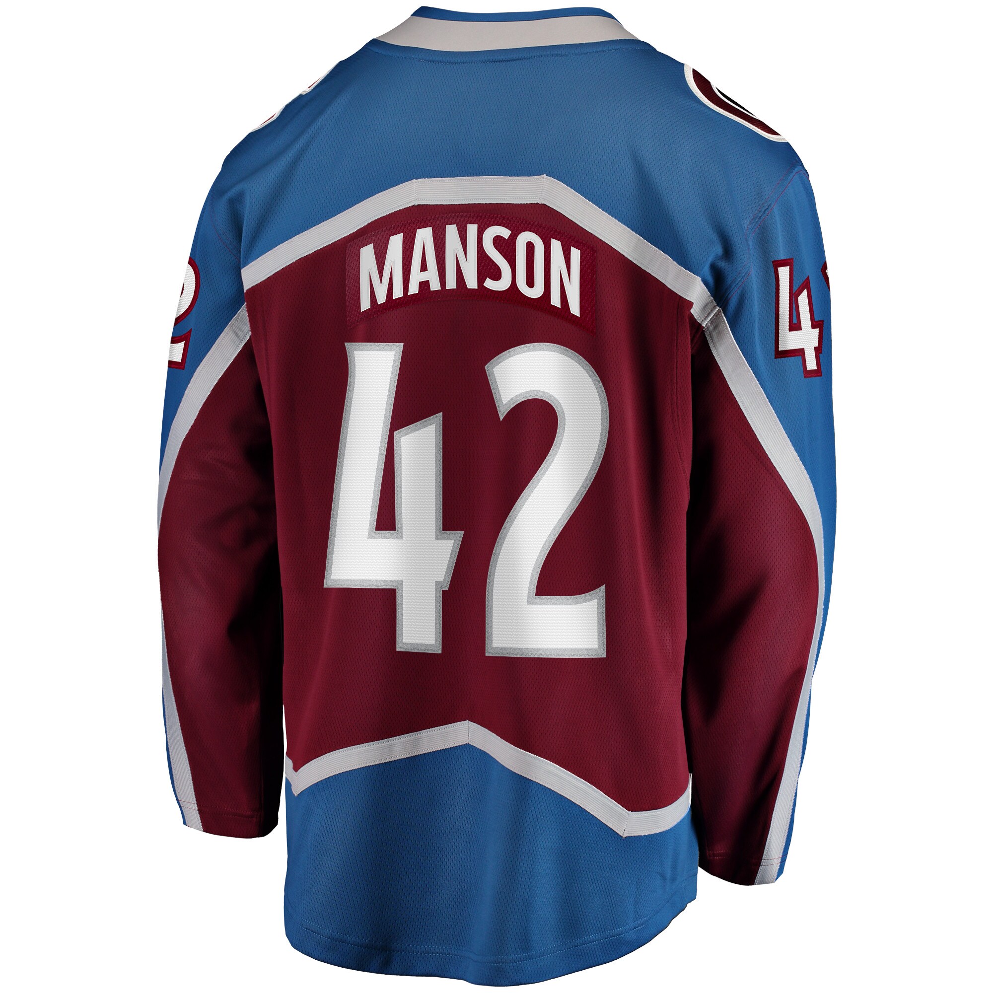 Colorado Avalanche Josh Manson Burgundy Home Breakaway Player NHL Jersey Men's
