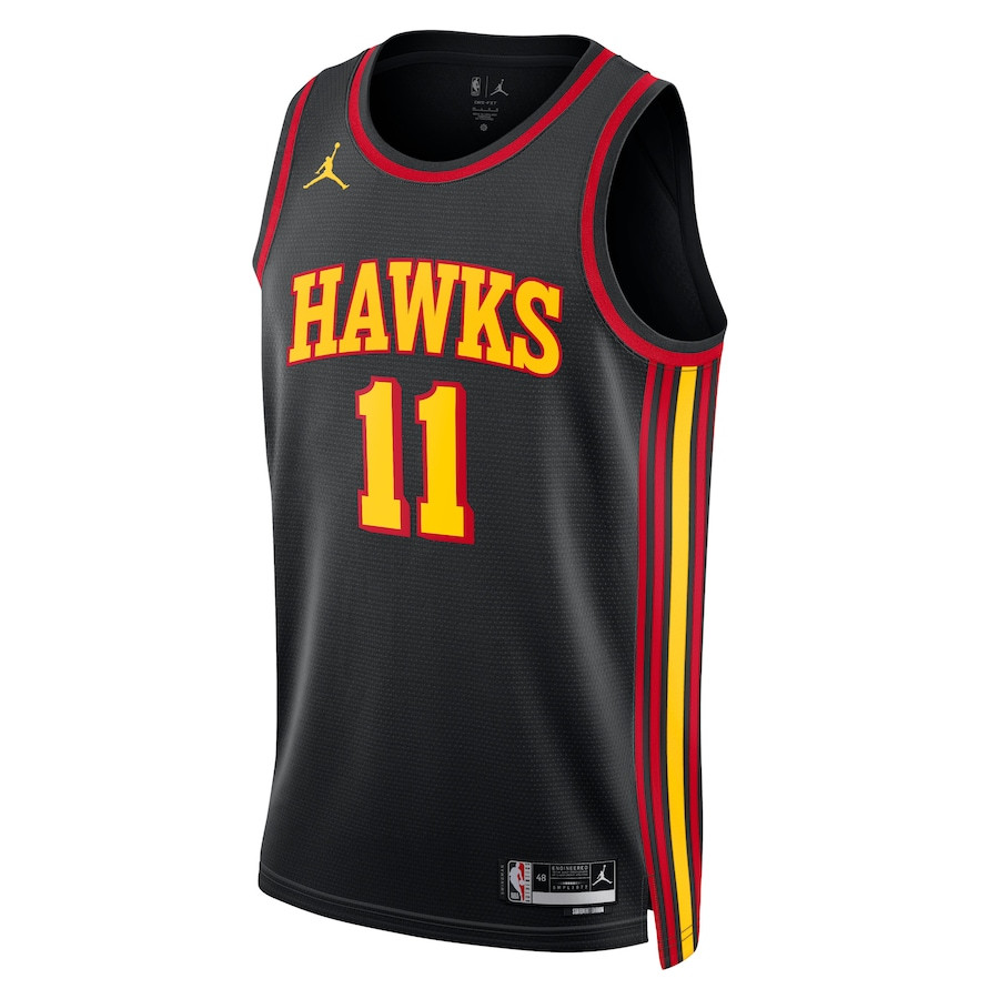 Trae Young 11 Atlanta Hawks Unisex Swingman Statement Edition Black NBA Jersey Unisex