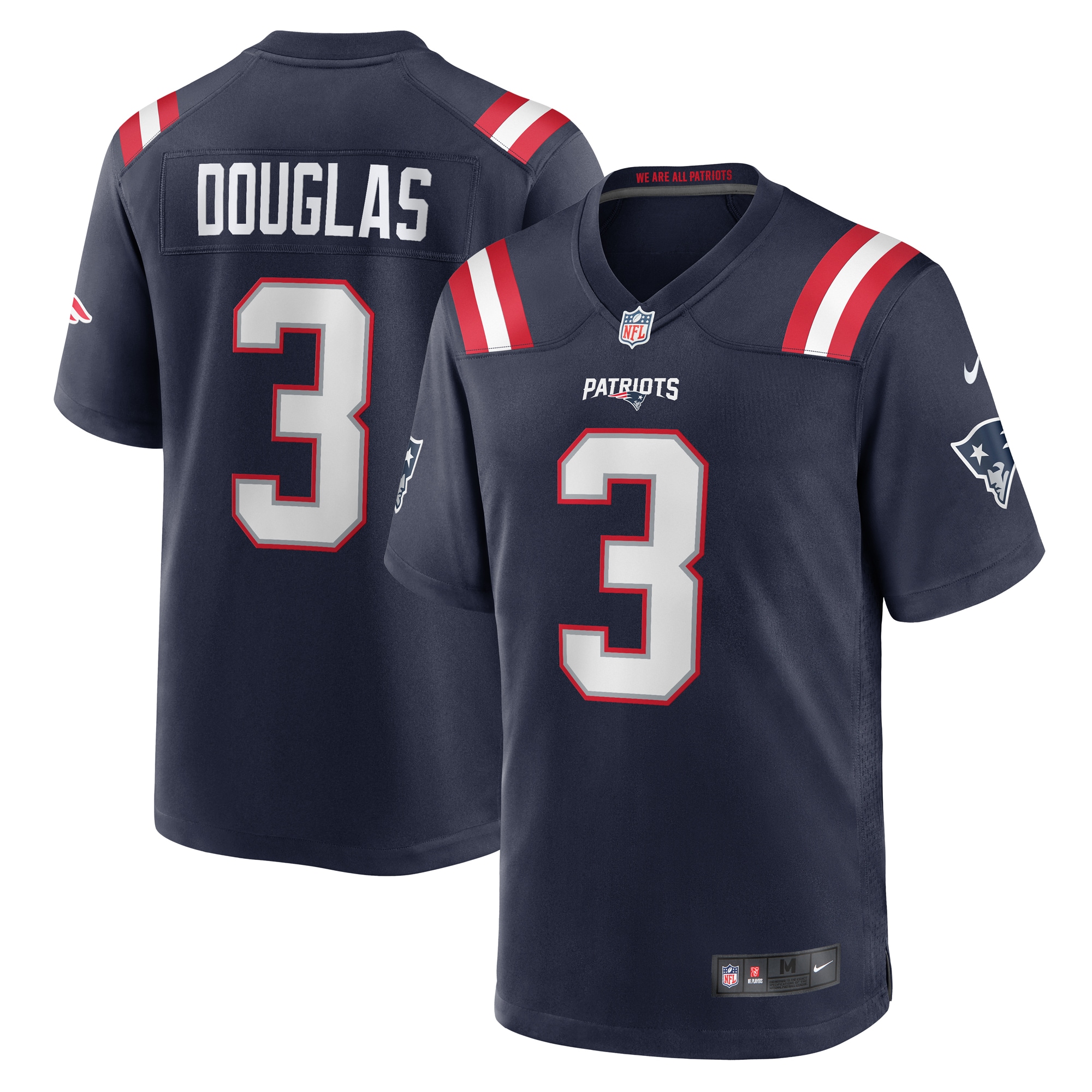 New England Patriots Demario Douglas Navy Game NFL Jersey Men's