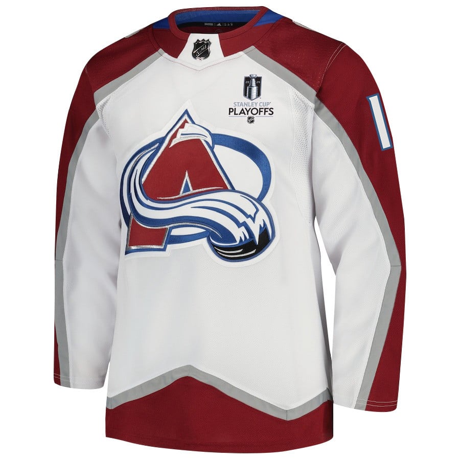 Andrew Cogliano 11 Colorado Avalanche 2024 Playoffs Patch Away White NHL Jersey Men's