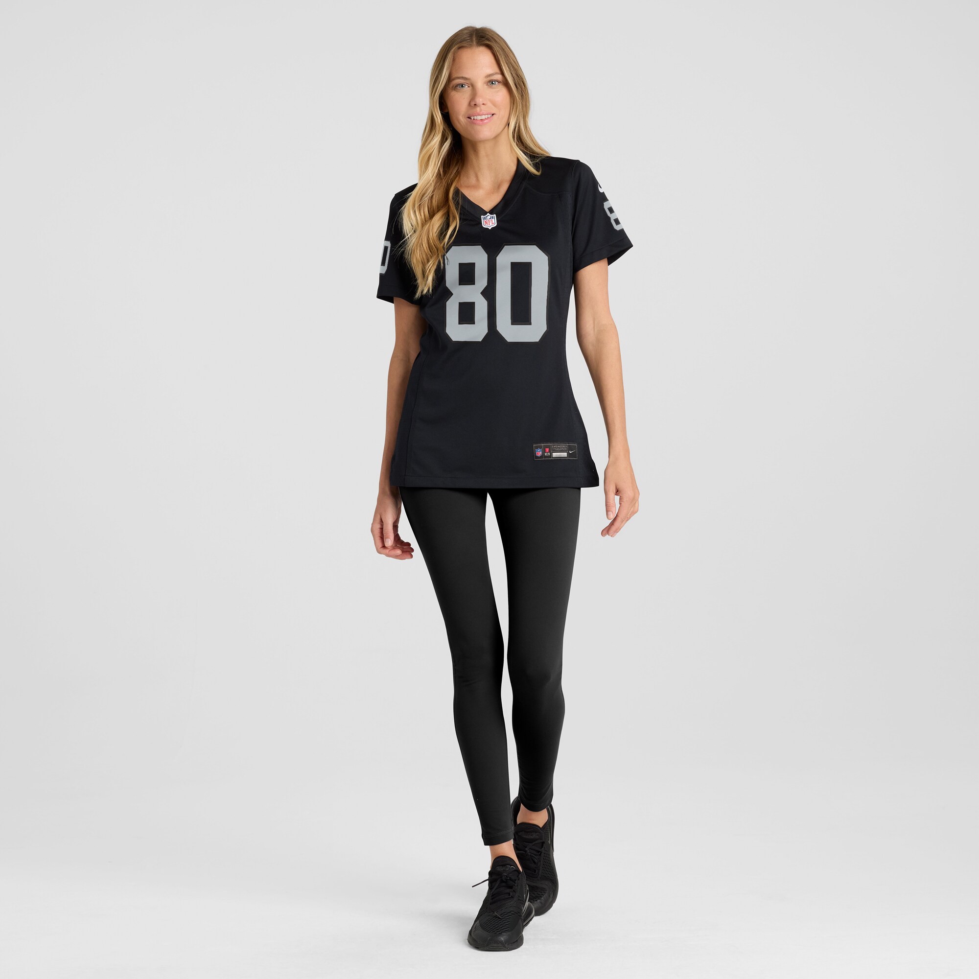 Las Vegas Raiders Jeff Foreman Black Game NFL Jersey Women's
