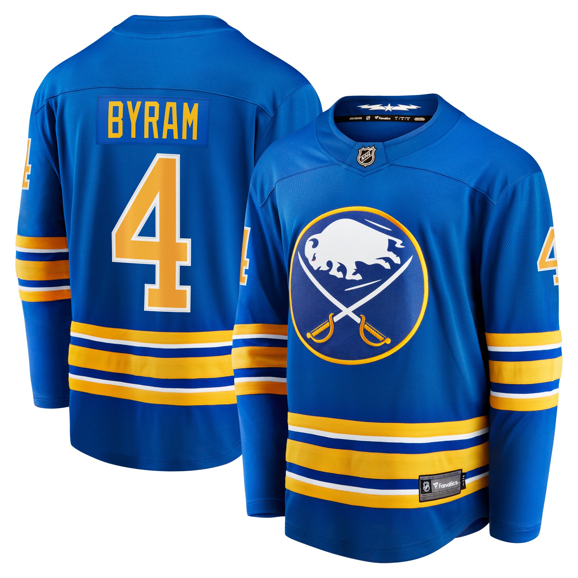 Buffalo Sabres Bowen Byram Royal Home Breakaway NHL Jersey Men's