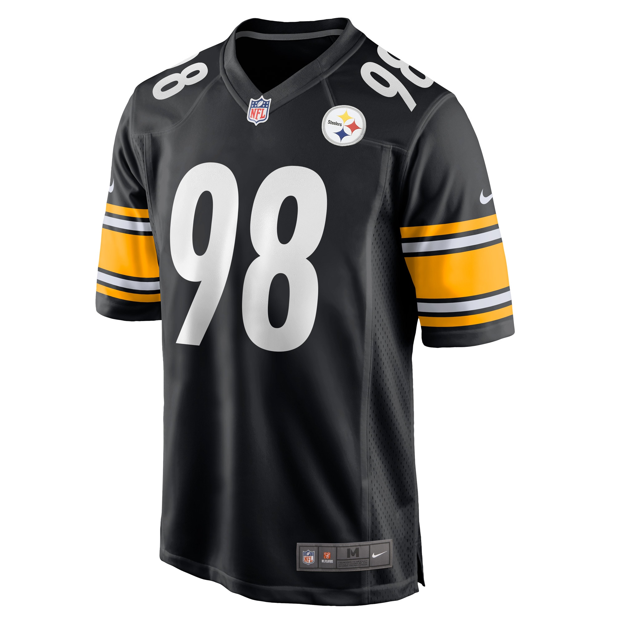 Pittsburgh Steelers DeMarvin Leal Black Game Player NFL Jersey Men's