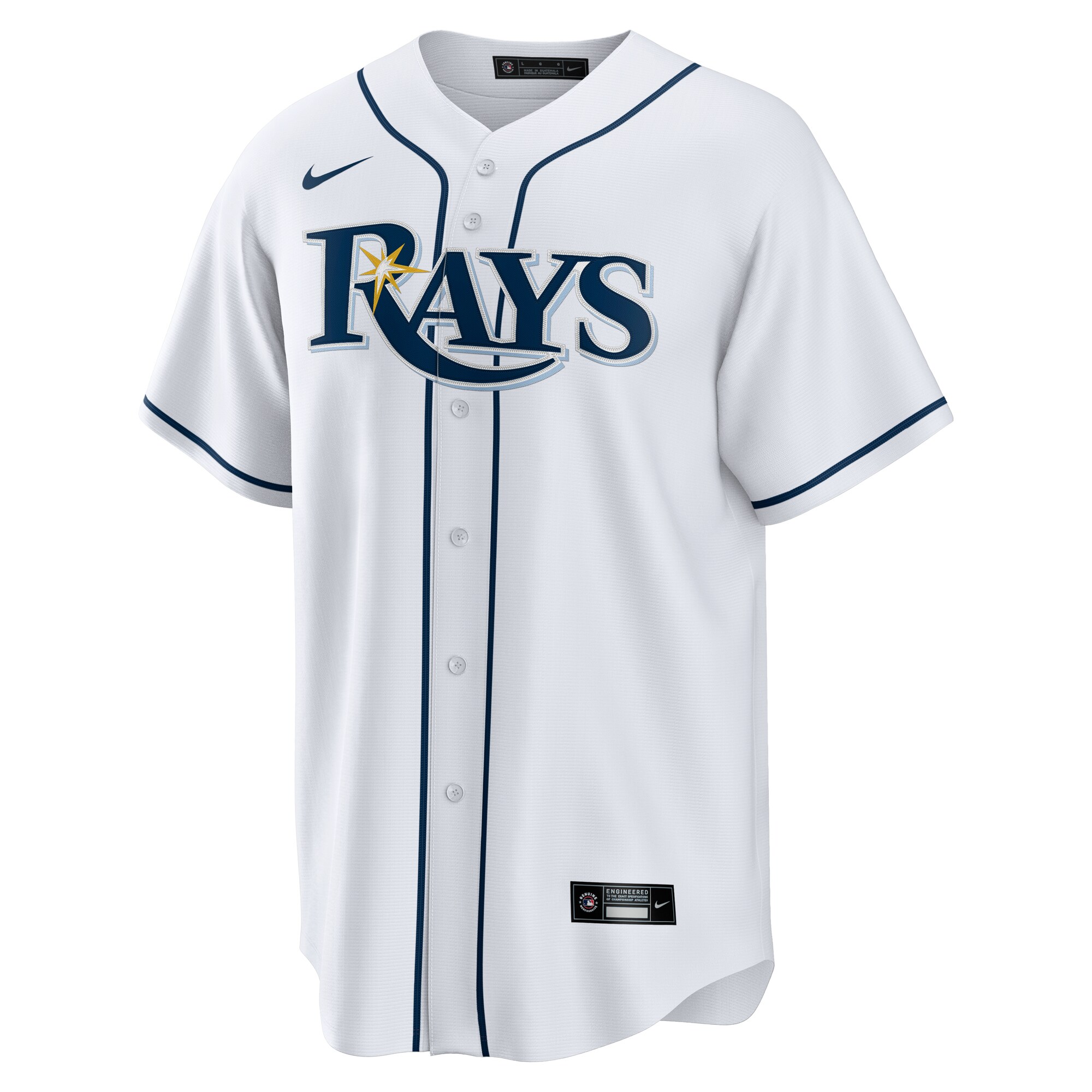 Tampa Bay Rays Junior Caminero White Home Player MLB Jersey Men's
