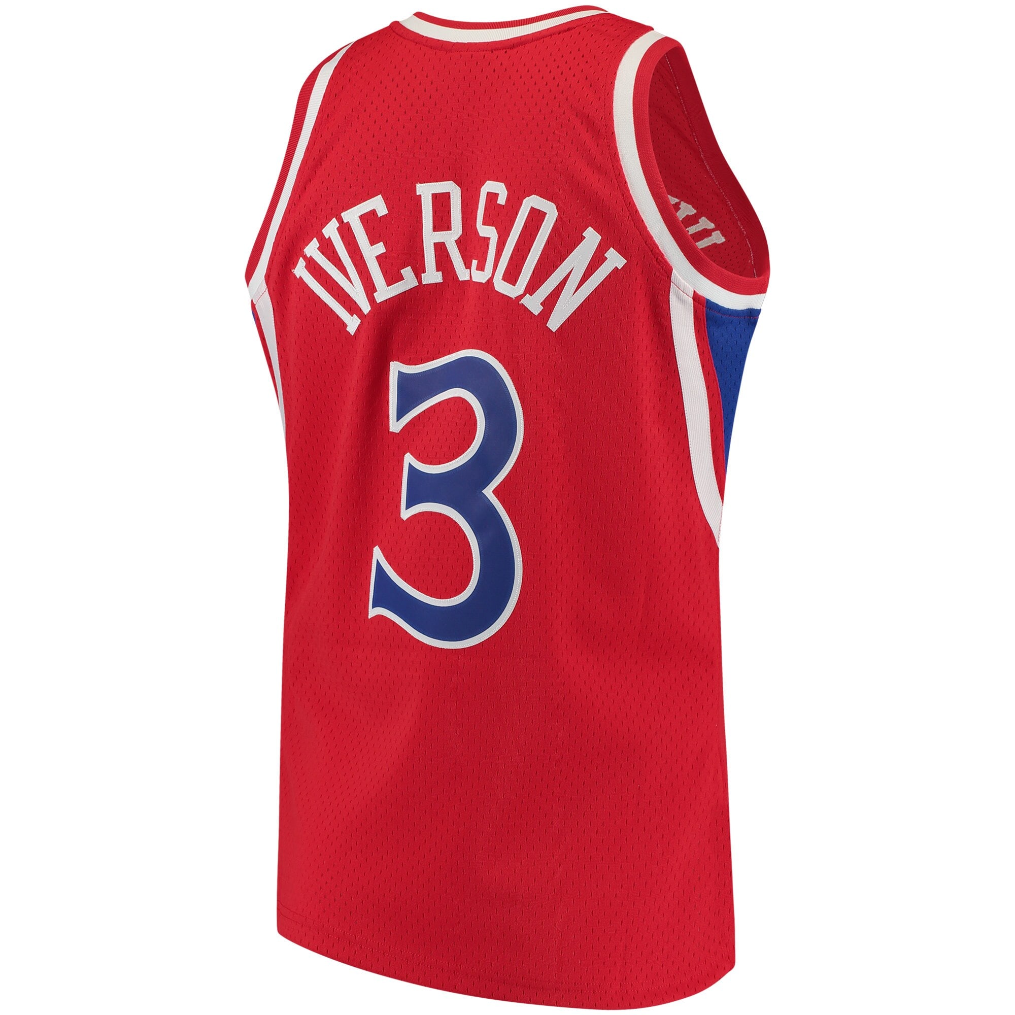 Mitchell Ness Allen Iverson Red Philadelphia 76ers Hardwood Classics NBA Jersey Men's