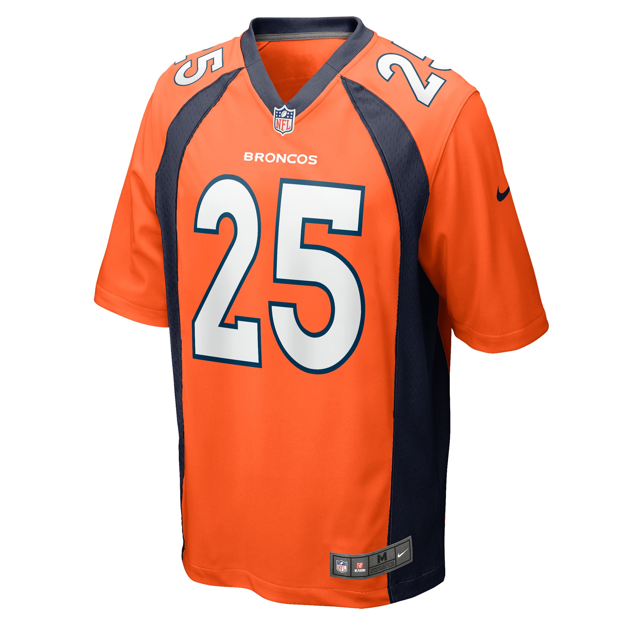 Denver Broncos Samaje Perine Orange Game Player NFL Jersey Men's