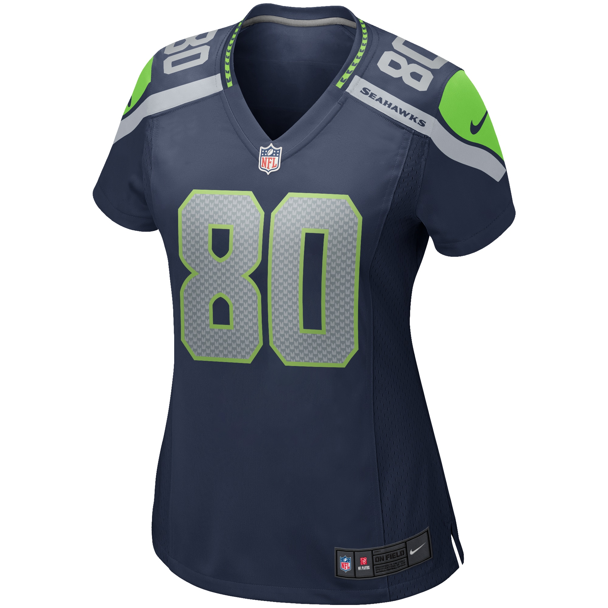 Seattle Seahawks Steve Largent College Navy Game Retired Player NFL Jersey Women's