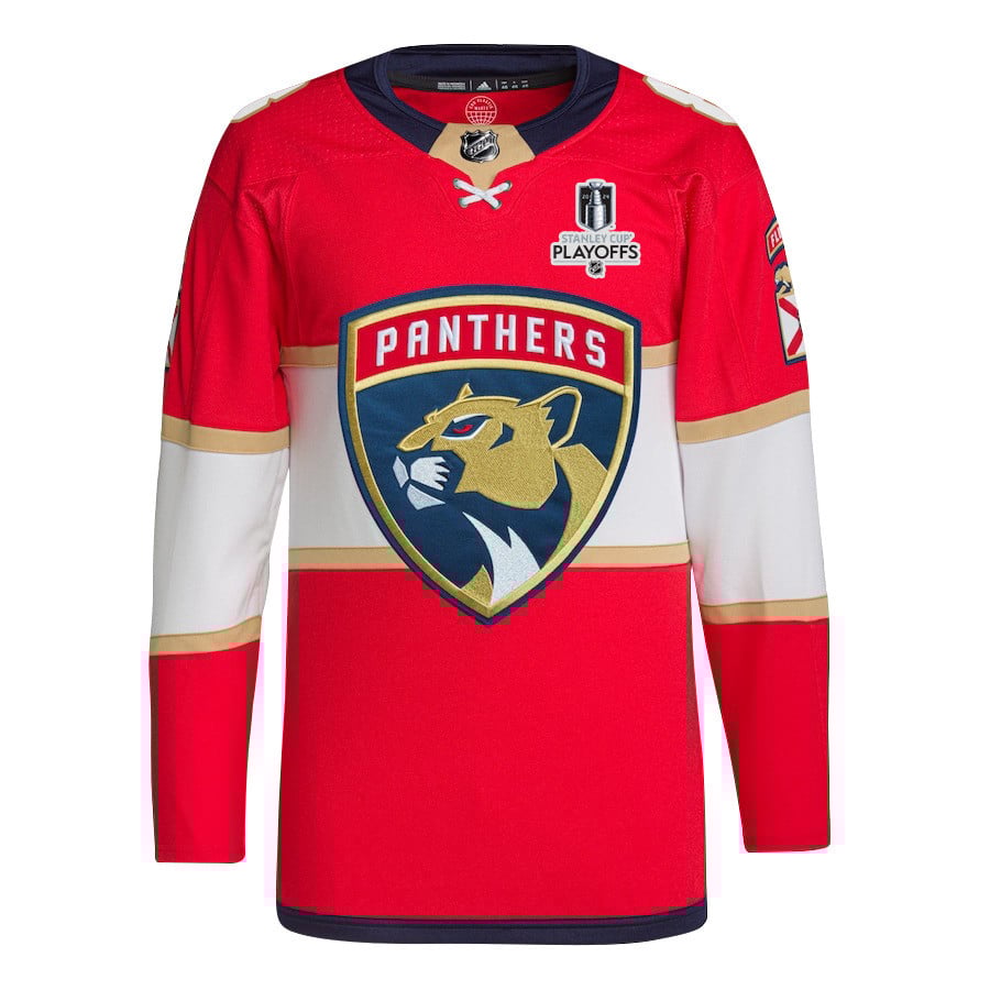 Kyle Okposo 8 Florida Panthers 2024 Playoffs Patch Home Red NHL Jersey Men's