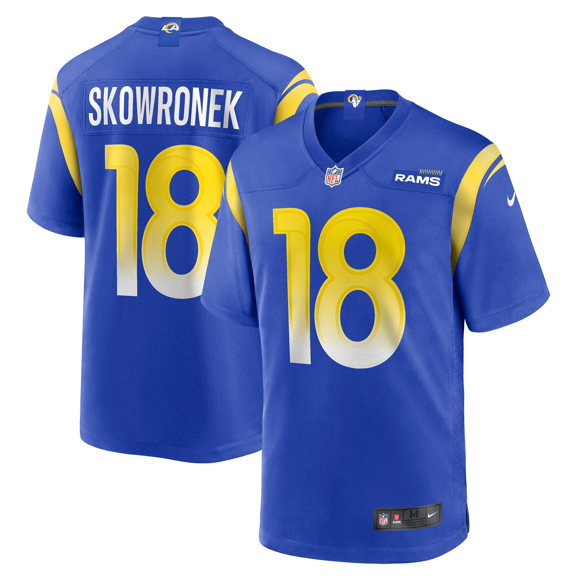 Los Angeles Rams Ben Skowronek Royal Game NFL Jersey Men's