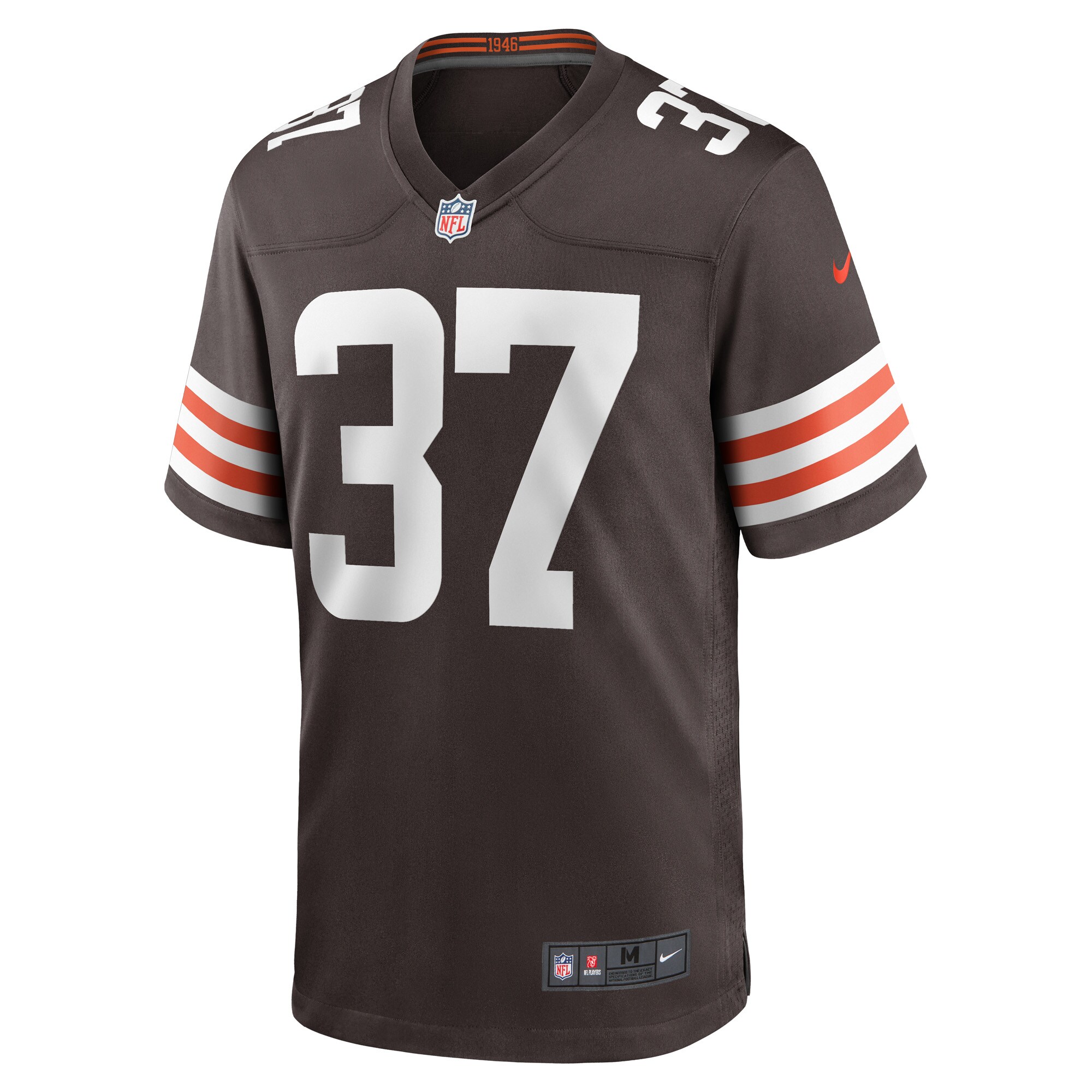 Cleveland Browns D'Anthony Bell Brown Game Player NFL Jersey Men's