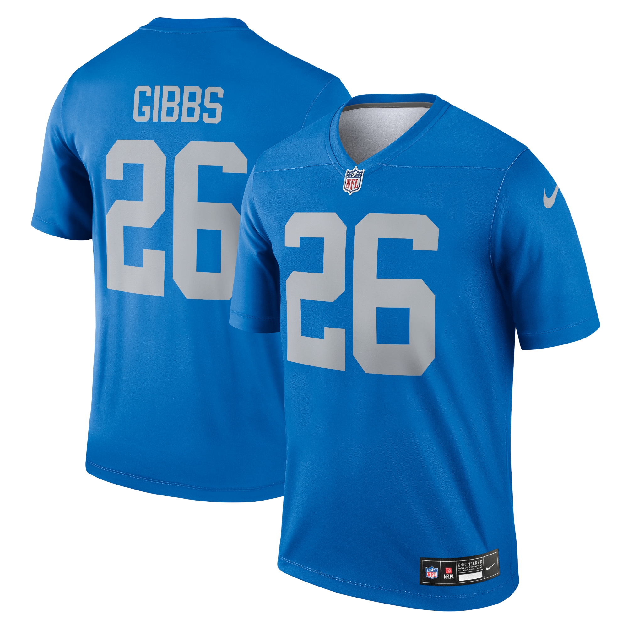 Detroit Lions Jahmyr Gibbs Blue Alternate Legend Player Performance Top NFL Jersey Men's