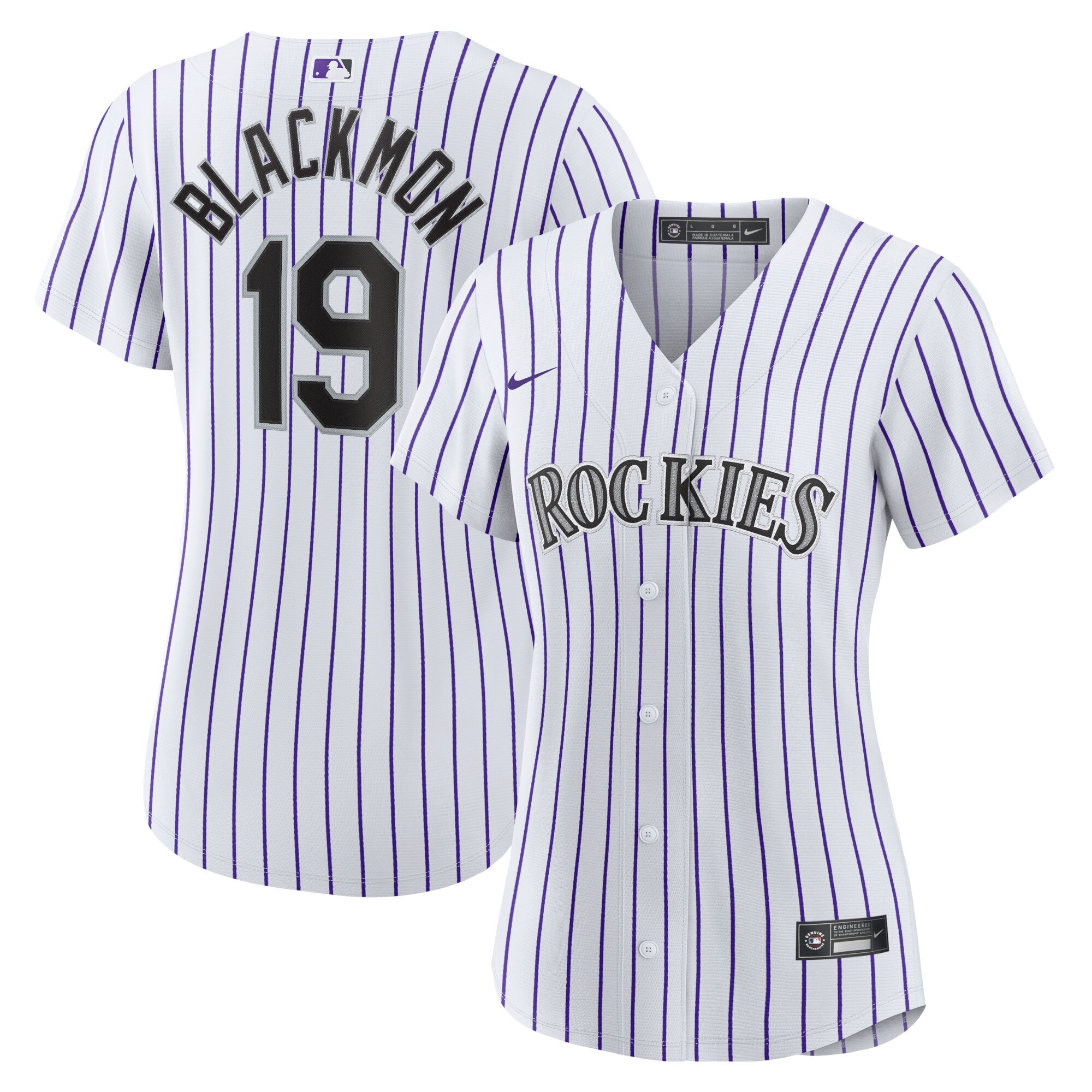 Colorado Rockies Charlie Blackmon White Home Player MLB Jersey Women's