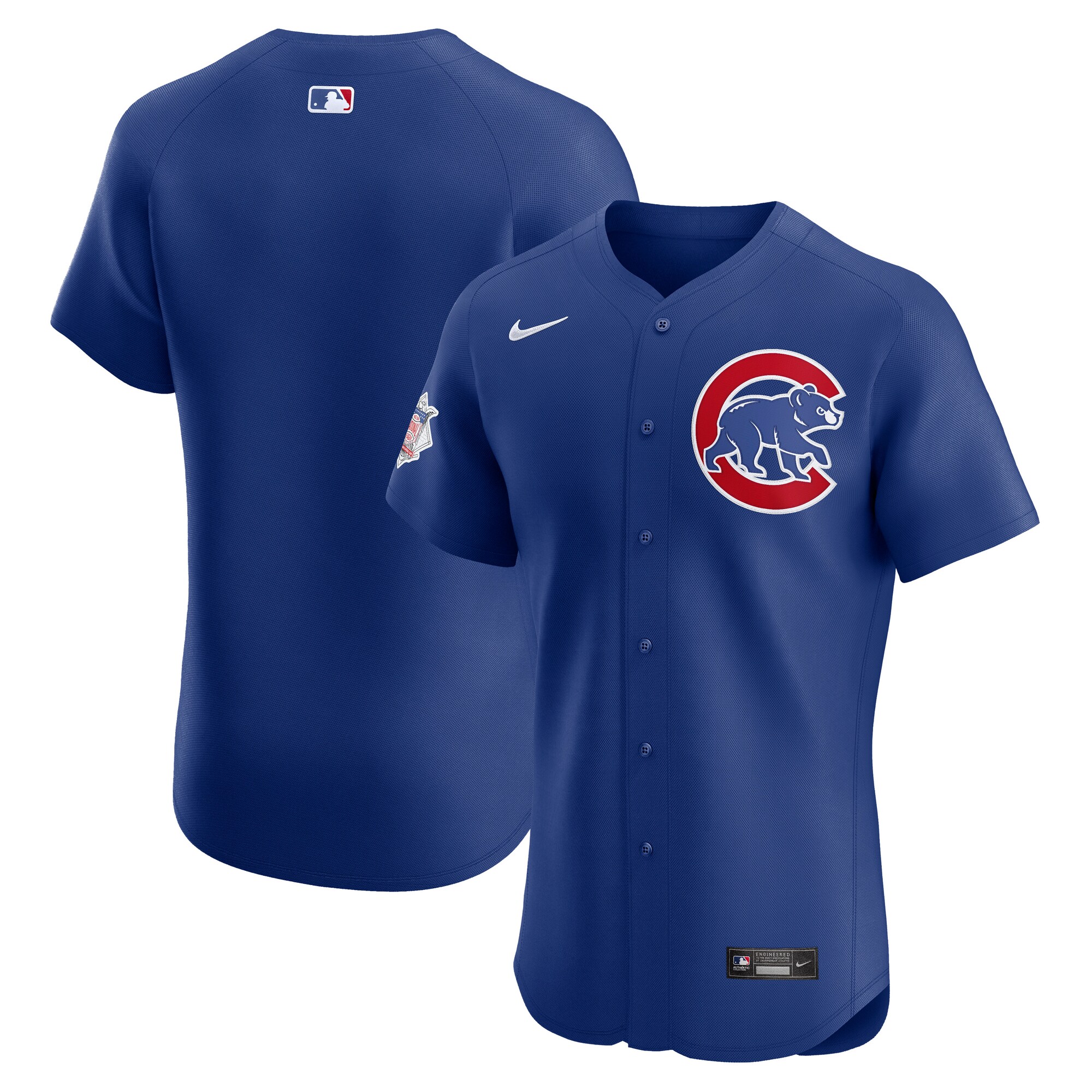 Chicago Cubs Royal Alternate Vapor Premier Elite Patch MLB Jersey Men's