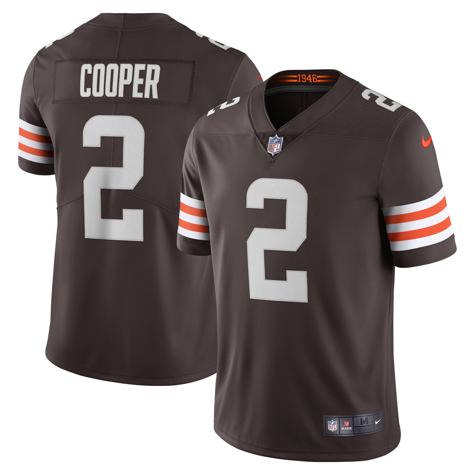 Cleveland Browns Amari Cooper Brown Vapor Limited NFL Jersey Men's