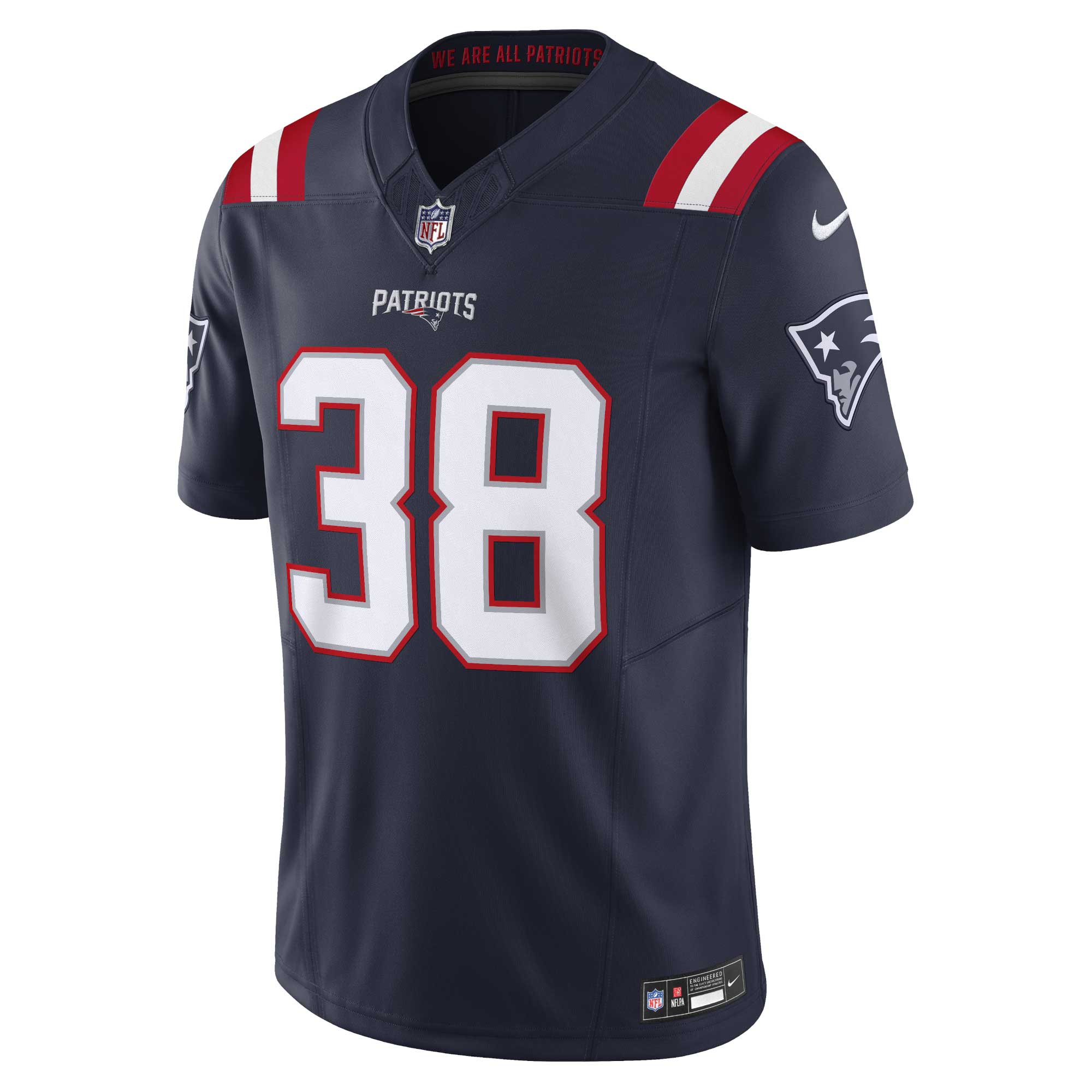 New England Patriots Rhamondre Stevenson Navy Vapor F.U.S.E. Limited NFL Jersey Men's