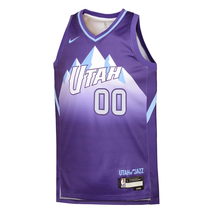Utah Jazz 2024/25 Swingman Custom City Edition Purple NBA Jersey Youth