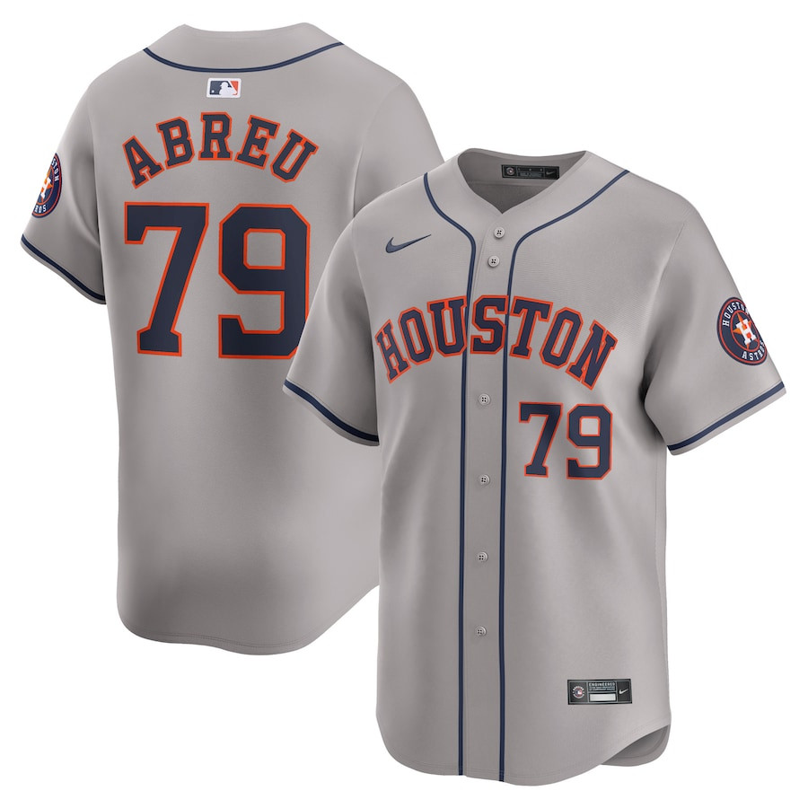 Jose Abreu 79 Houston Astros Away Limited Player Gray MLB Jersey Men's