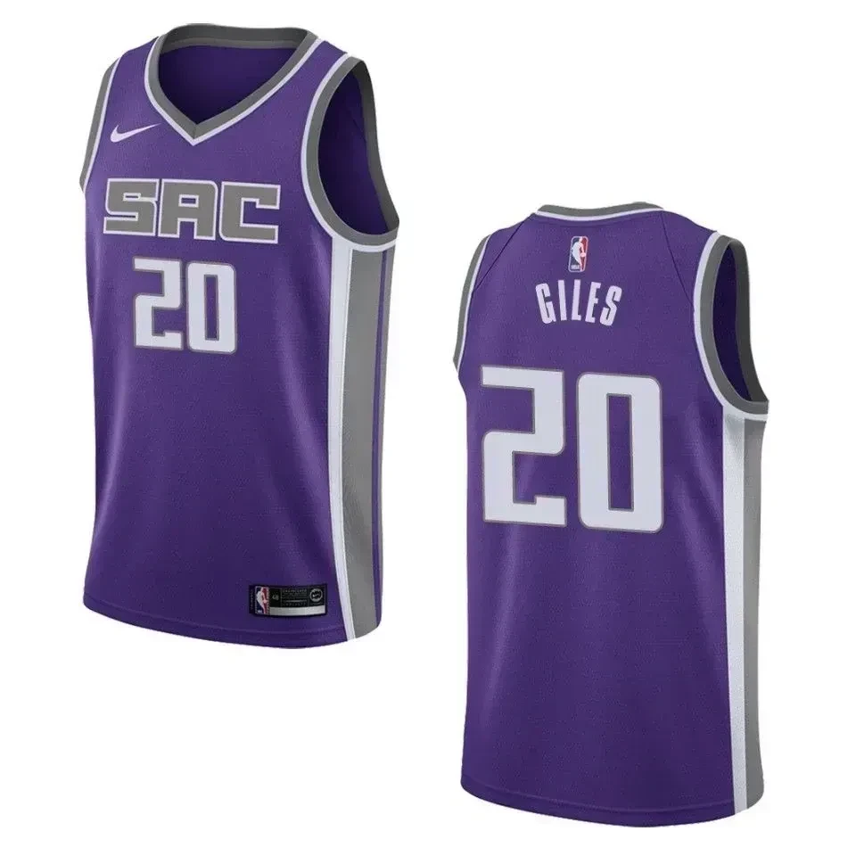 Sacramento Kings 20 Harry Giles Icon Swingman Purple NBA Jersey Men's