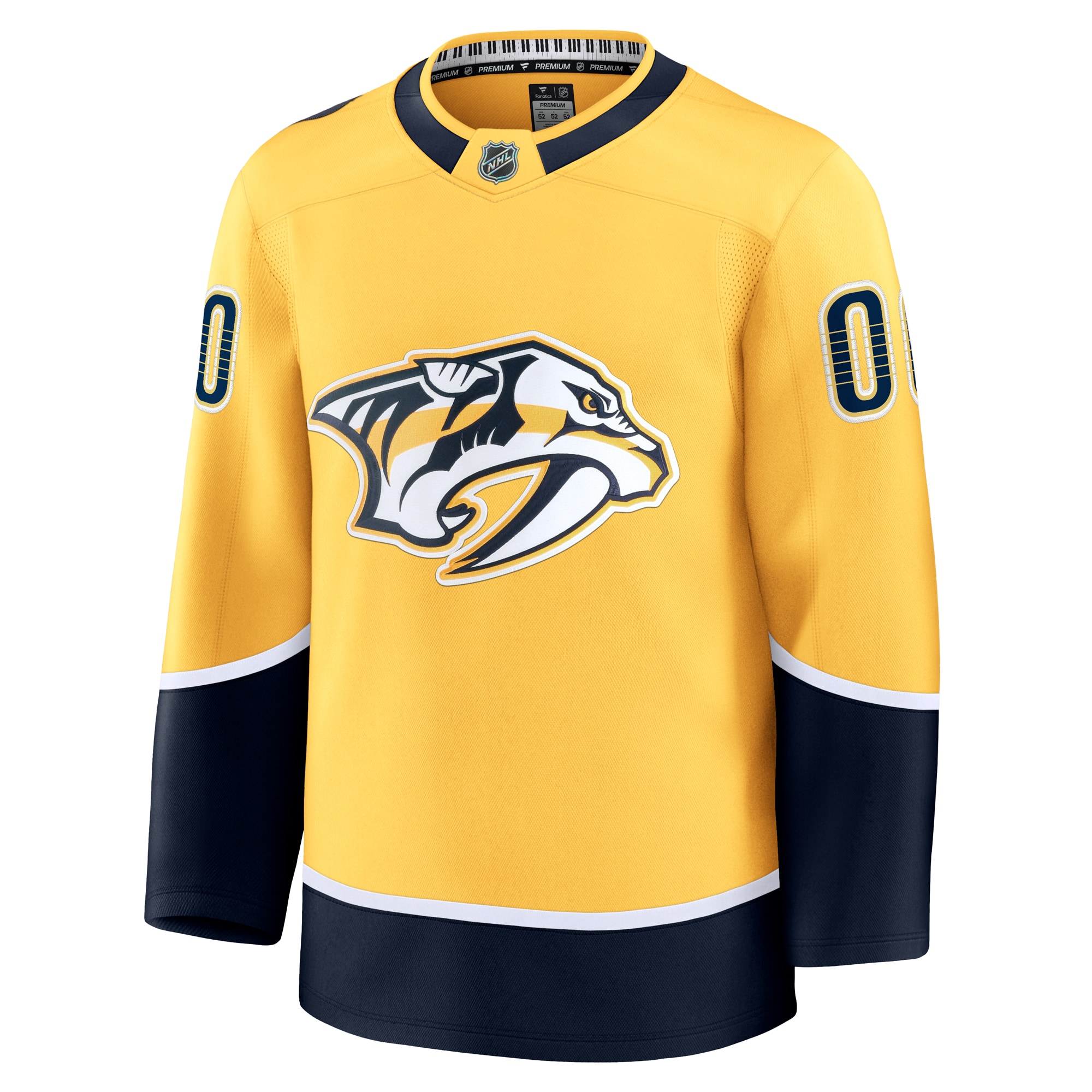 Nashville Predators Gold Home Premium Custom NHL Jersey Men's
