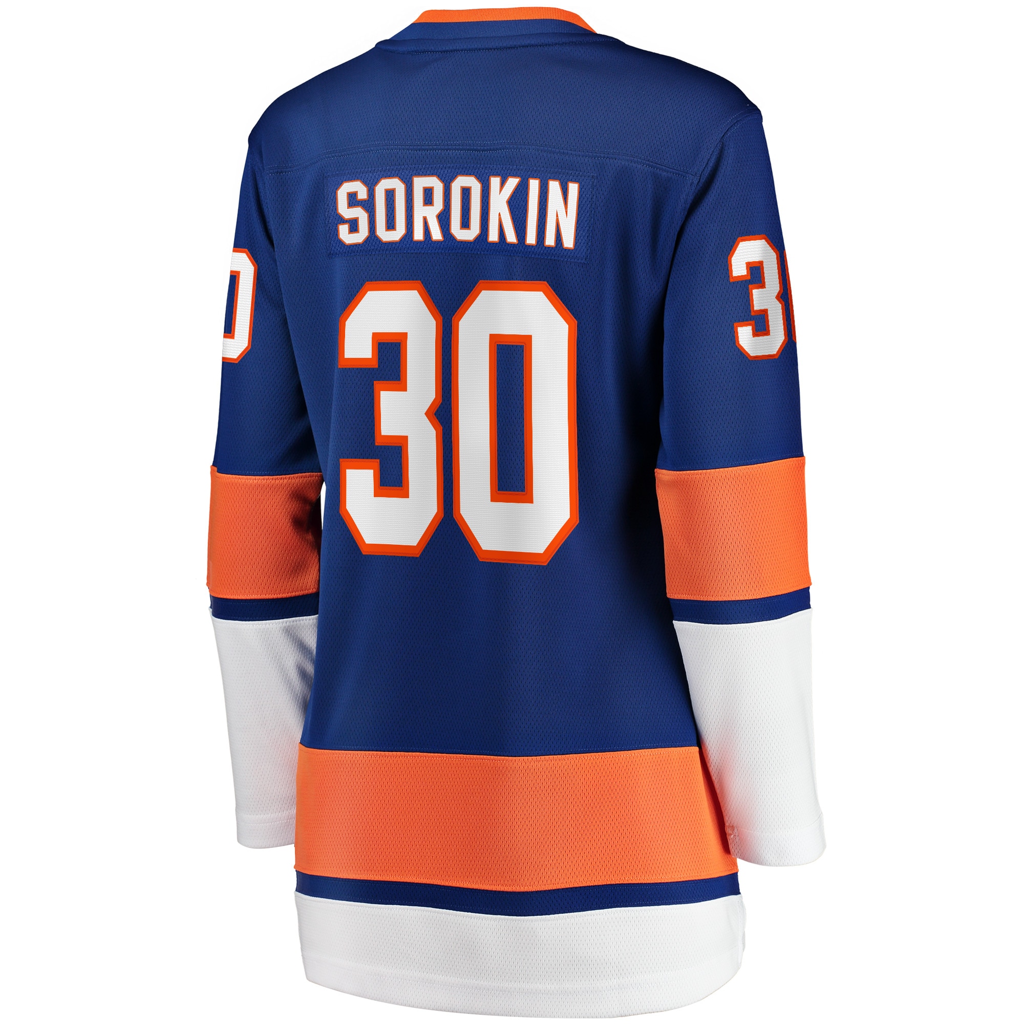 New York Islanders Ilya Sorokin Royal Home Breakaway Player NHL Jersey Women's