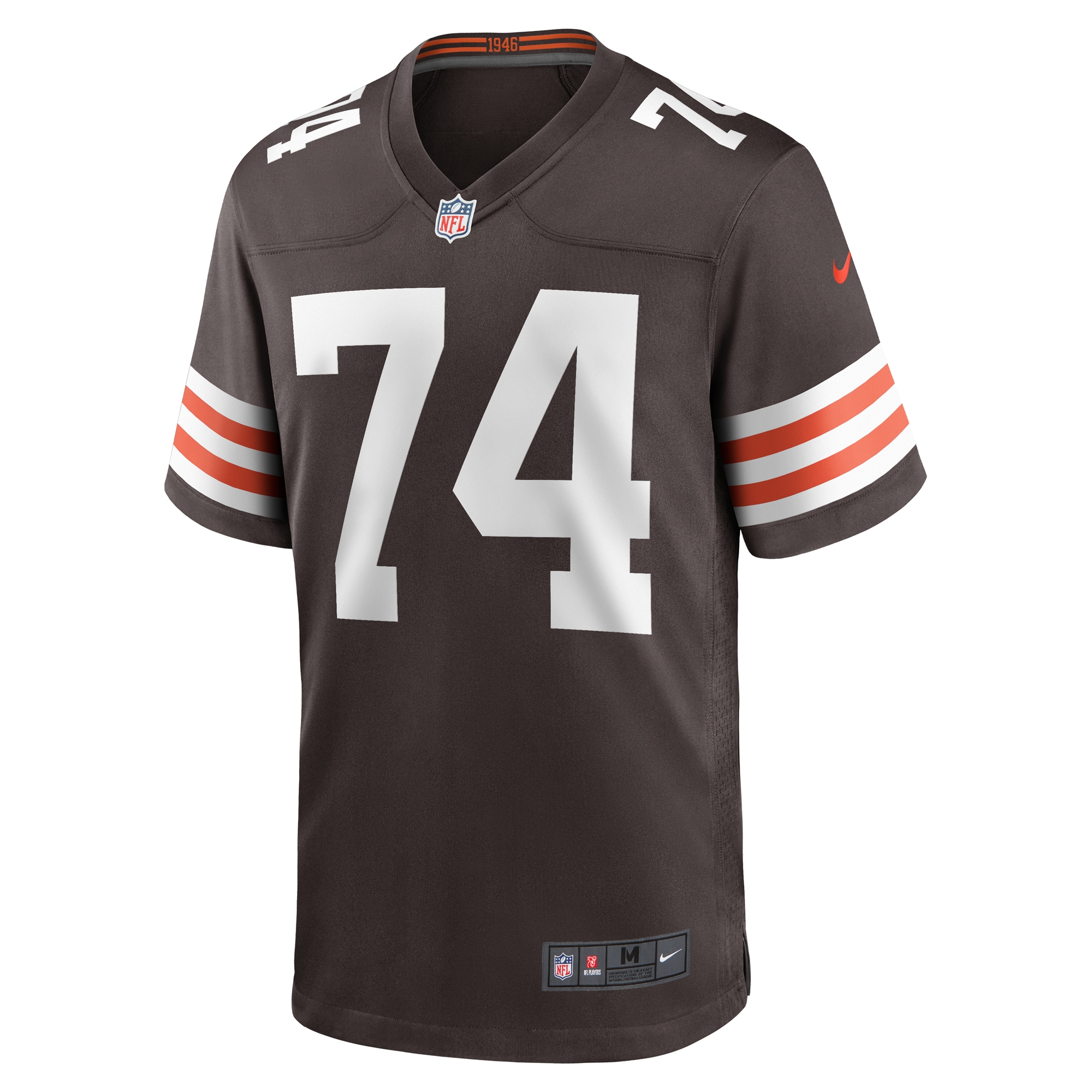 Cleveland Browns Alex Leatherwood Brown Team Game NFL Jersey Men's