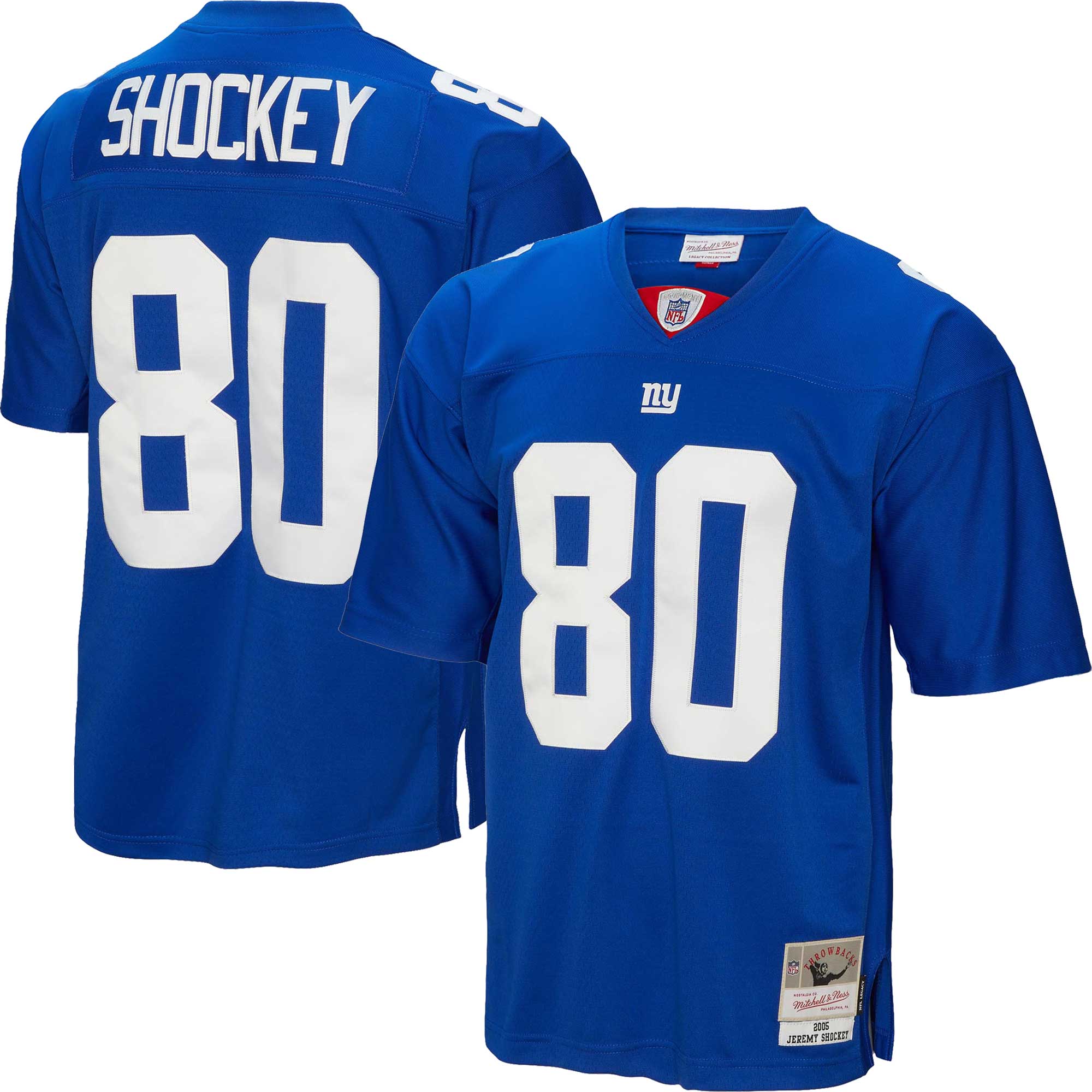 New York Giants Jeremy Shockey Mitchell Ness Royal Legacy NFL Jersey Men's