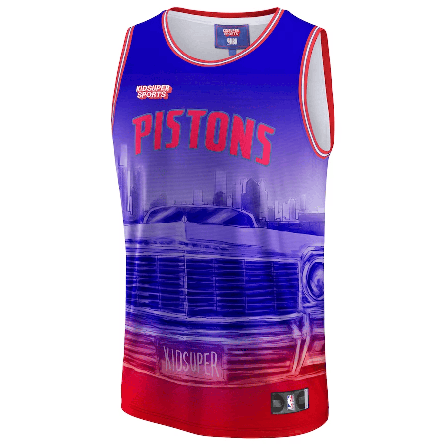 Detroit Pistons KidSuper Studio Unisex Hometown Red NBA Jersey Unisex