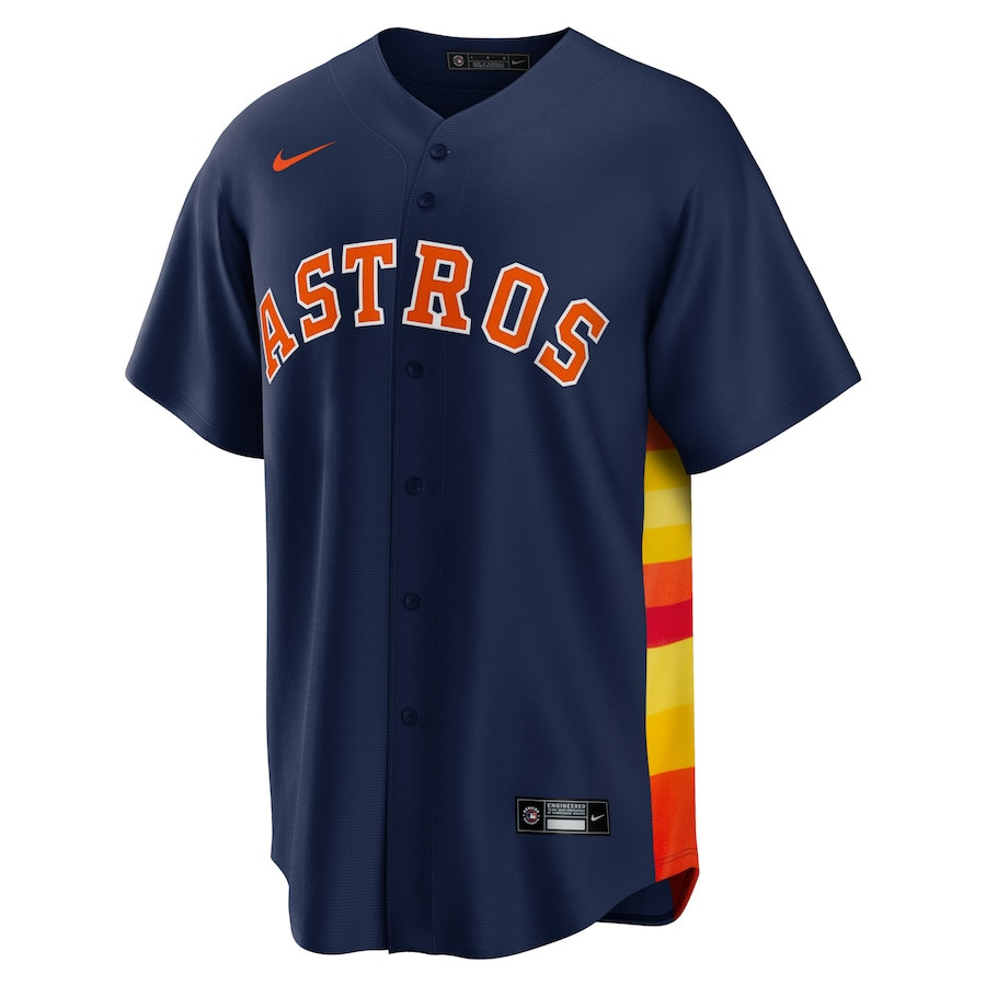 Alex Bregman 2 Houston Astros Alternate Navy MLB Jersey Men's