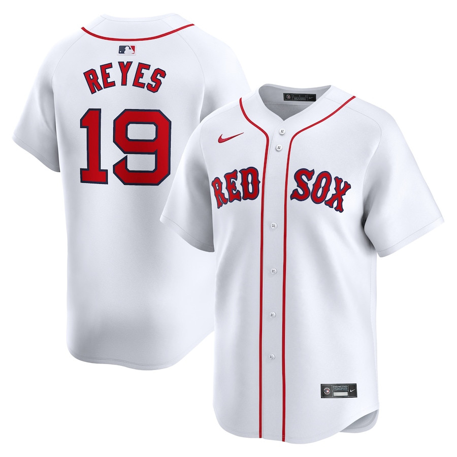 Pablo Reyes 19 Boston Red Sox Home Limited White MLB Jersey Men's