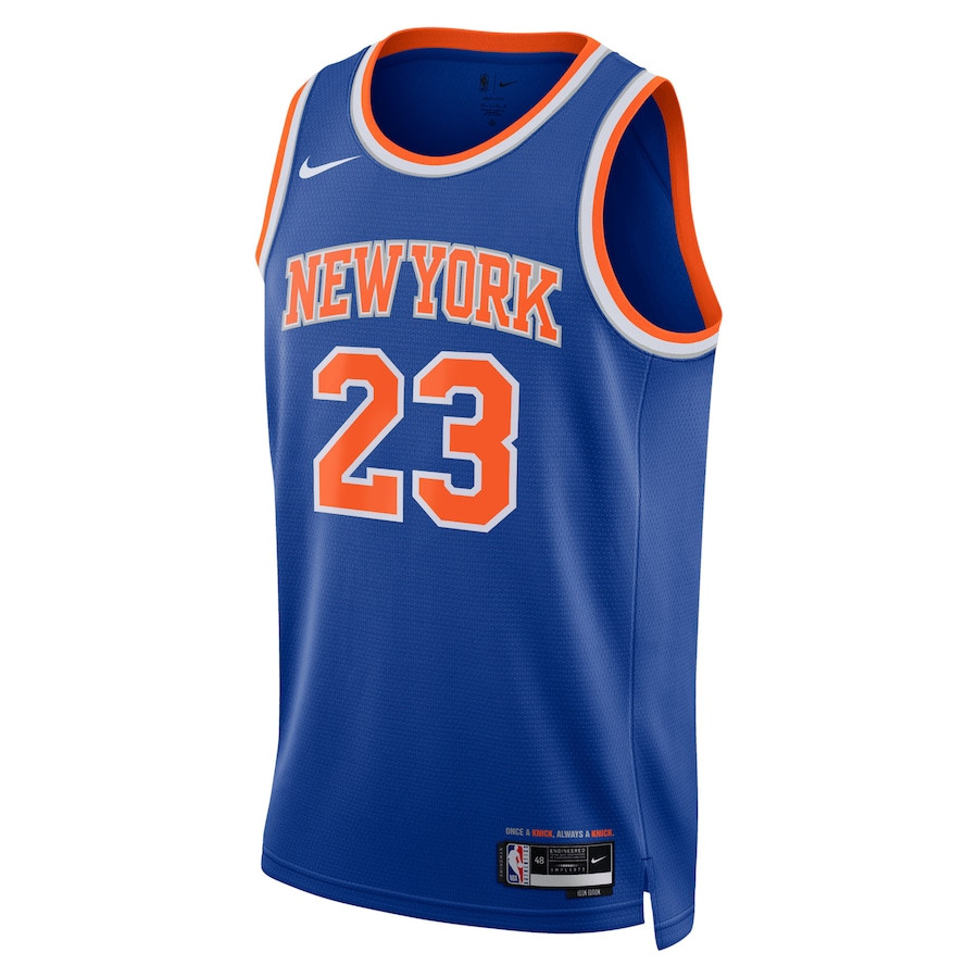 Mitchell Robinson 23 New York Knicks Unisex Swingman Icon Edition Blue NBA Jersey Unisex