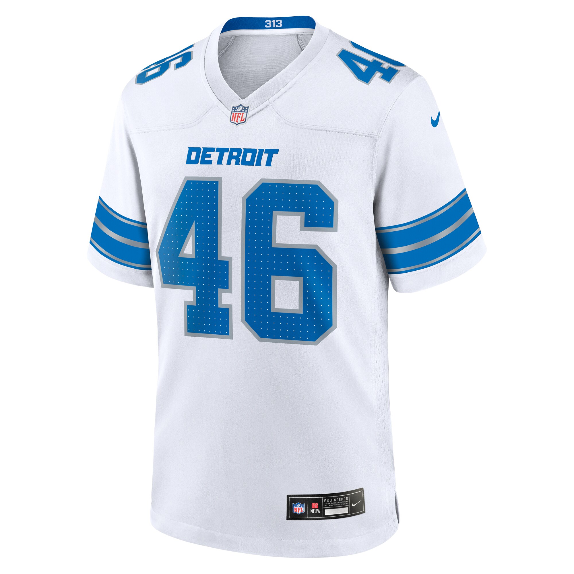Detroit Lions Jack Campbell White White Game NFL Jersey Men's