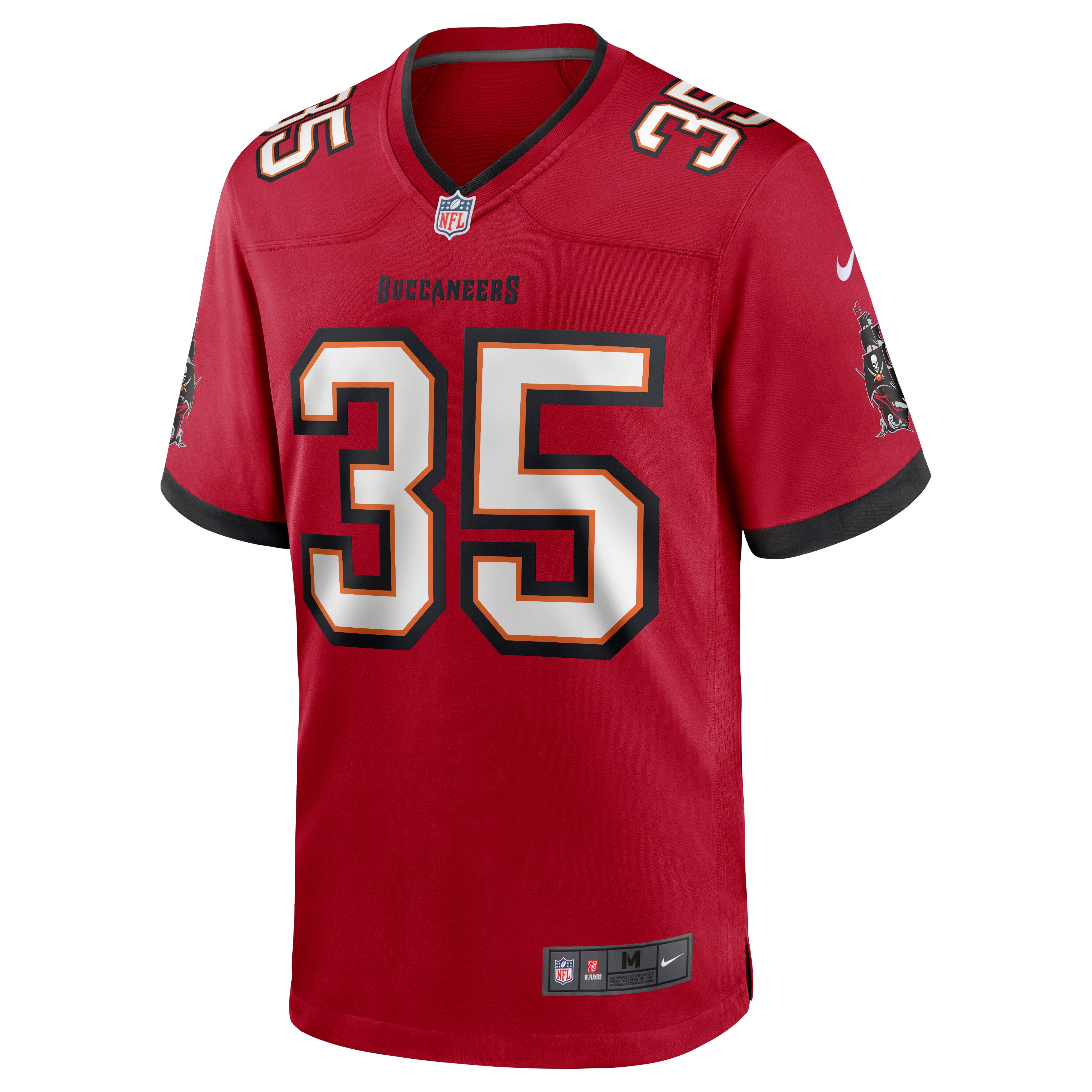 Tampa Bay Buccaneers Jamel Dean Red Game NFL Jersey Men's