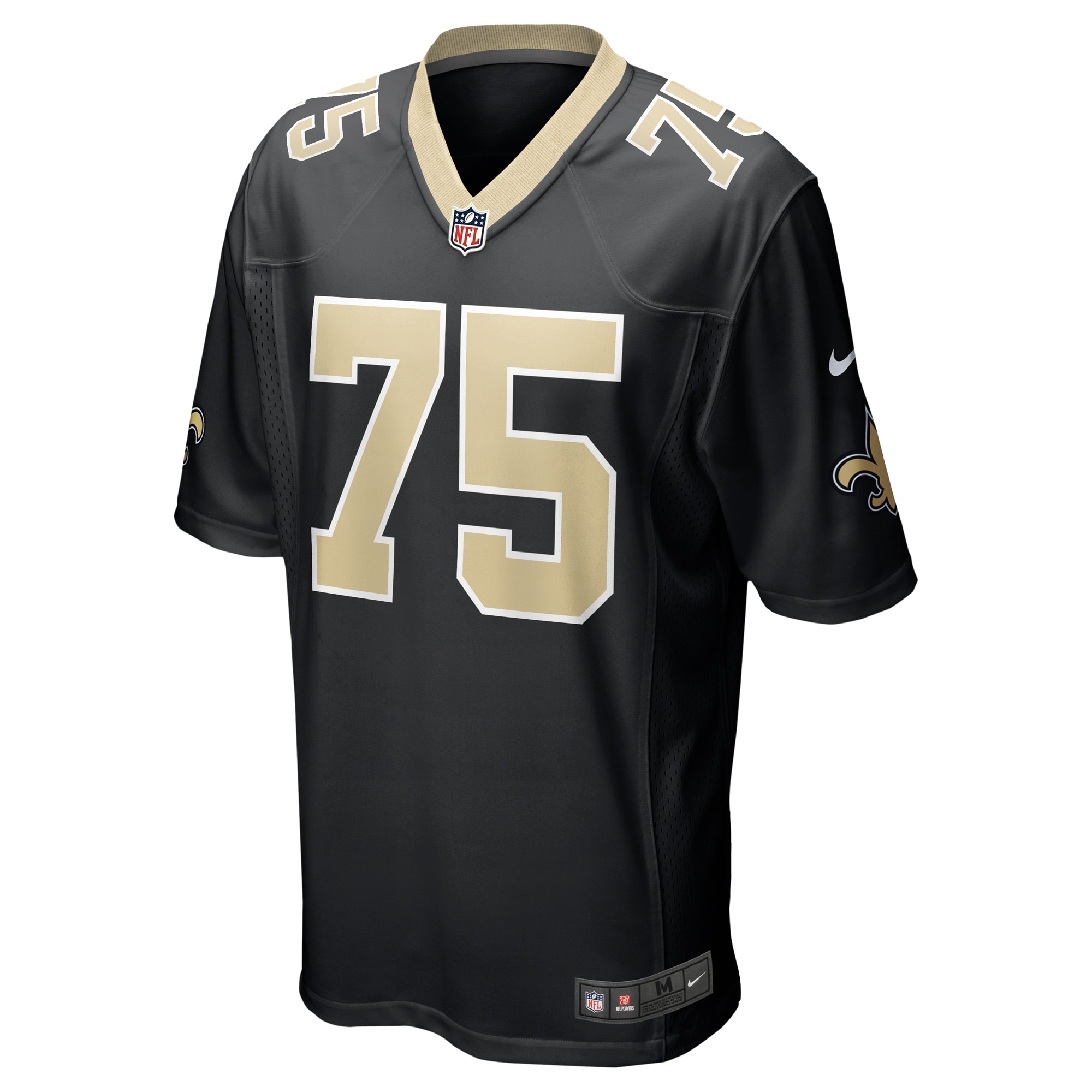 New Orleans Saints Taliese Fuaga Black Player Game NFL Jersey Men's