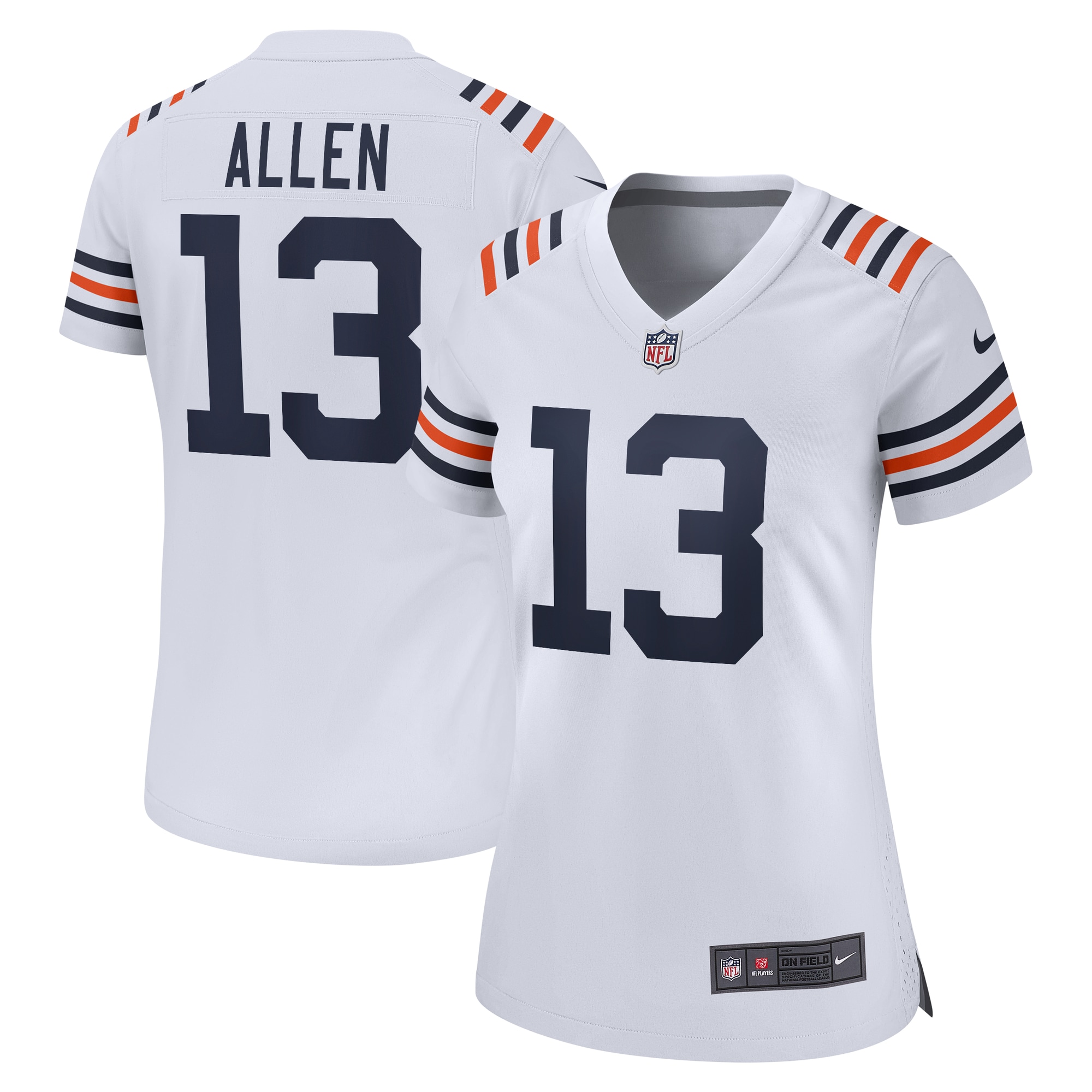 Chicago Bears Keenan Allen White Alternate Game NFL Jersey Women's