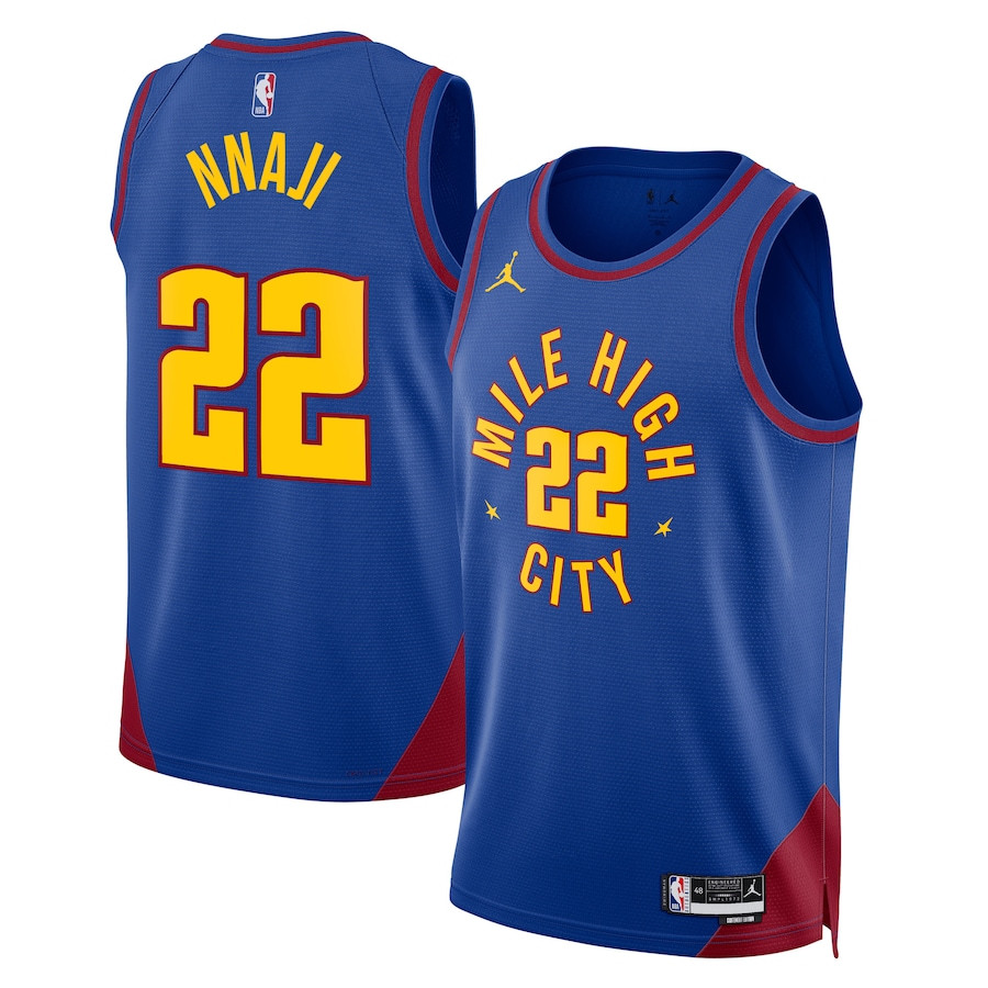 Zeke Nnaji 22 Denver Nuggets Unisex Swingman Statement Edition Royal NBA Jersey Unisex