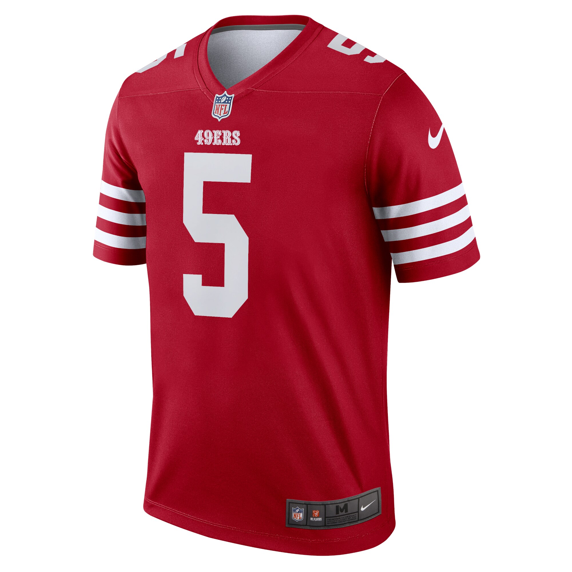 San Francisco 49ers Trey Lance Scarlet Team Legend Player Performance Top NFL Jersey Men's