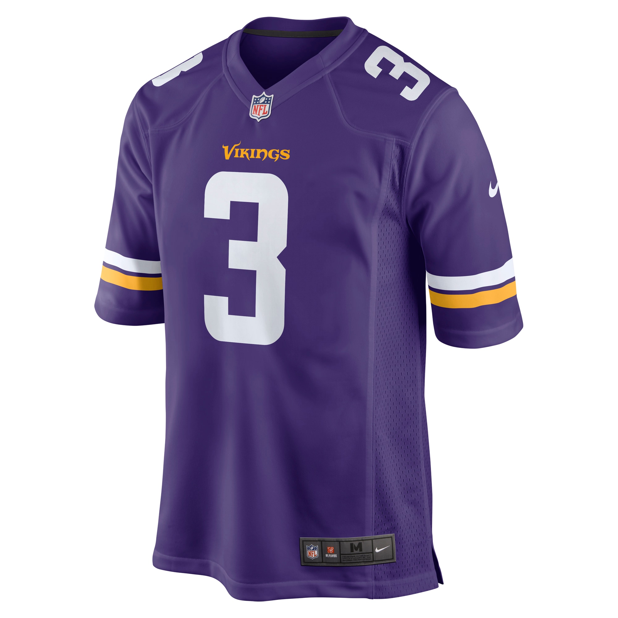 Minnesota Vikings Addison Purple Game NFL Jersey Men's