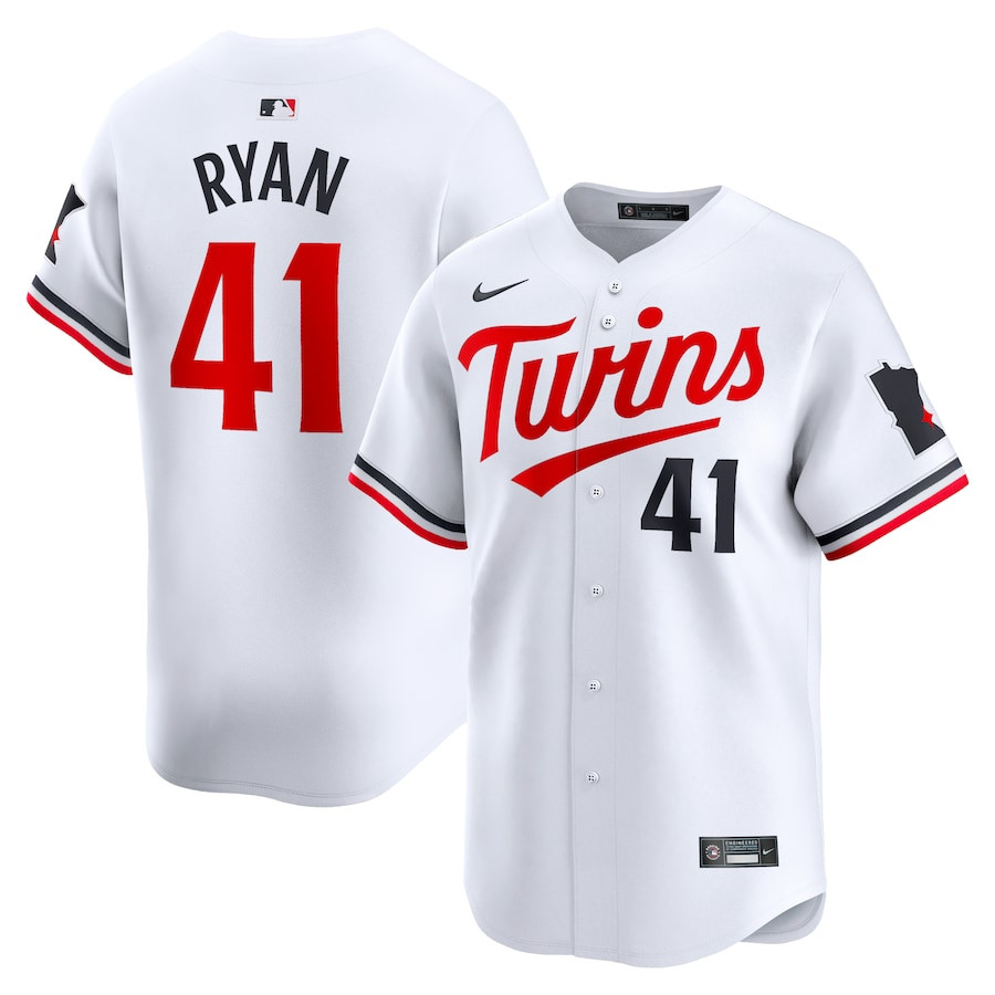 Joe Ryan 41 Minnesota Twins Home Limited Player White MLB Jersey Men's