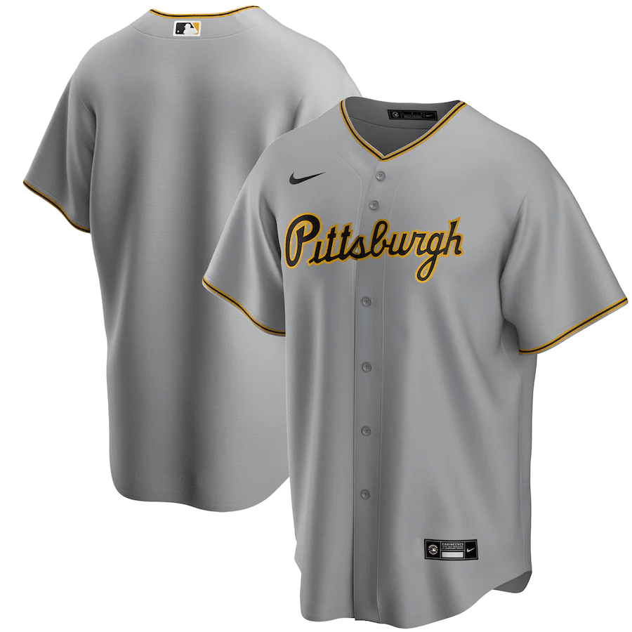 Pittsburgh Pirates Away Gray MLB Jersey Men's