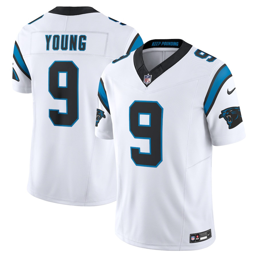 Bryce Young 9 Carolina Panthers Vapor F.U.S.E. Limited White NFL Jersey Men's