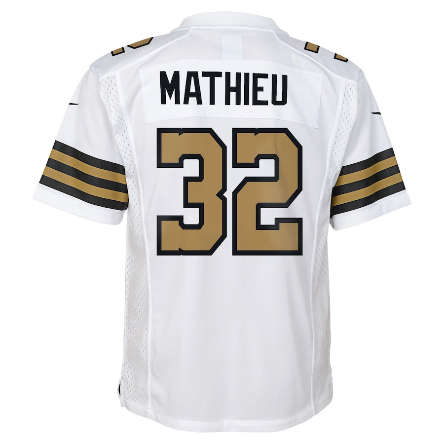 Tyrann Mathieu 32 New Orleans Saints Game White NFL Jersey Youth