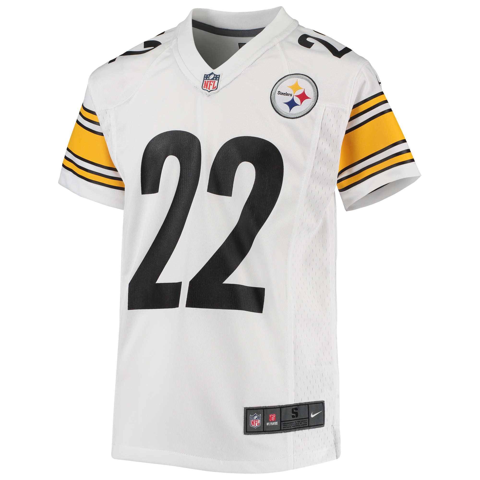 Pittsburgh Steelers Najee Harris White Game NFL Jersey Youth