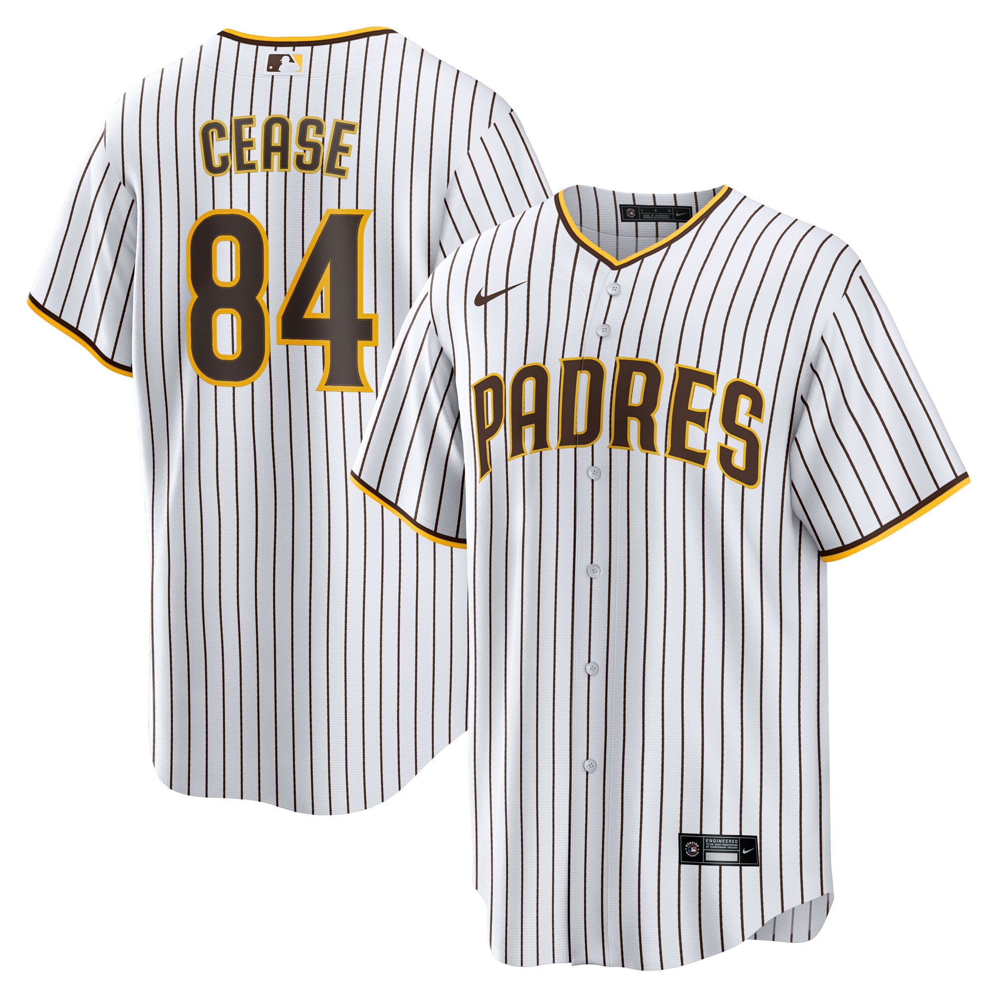 San Diego Padres Dylan Cease White Home MLB Jersey Men's