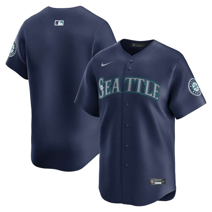 Seattle Mariners Road Limited Navy MLB Jersey Men's