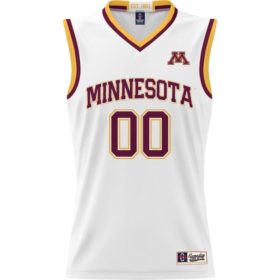 Minnesota Golden Gophers NIL Custom White NCAA Jersey Men's