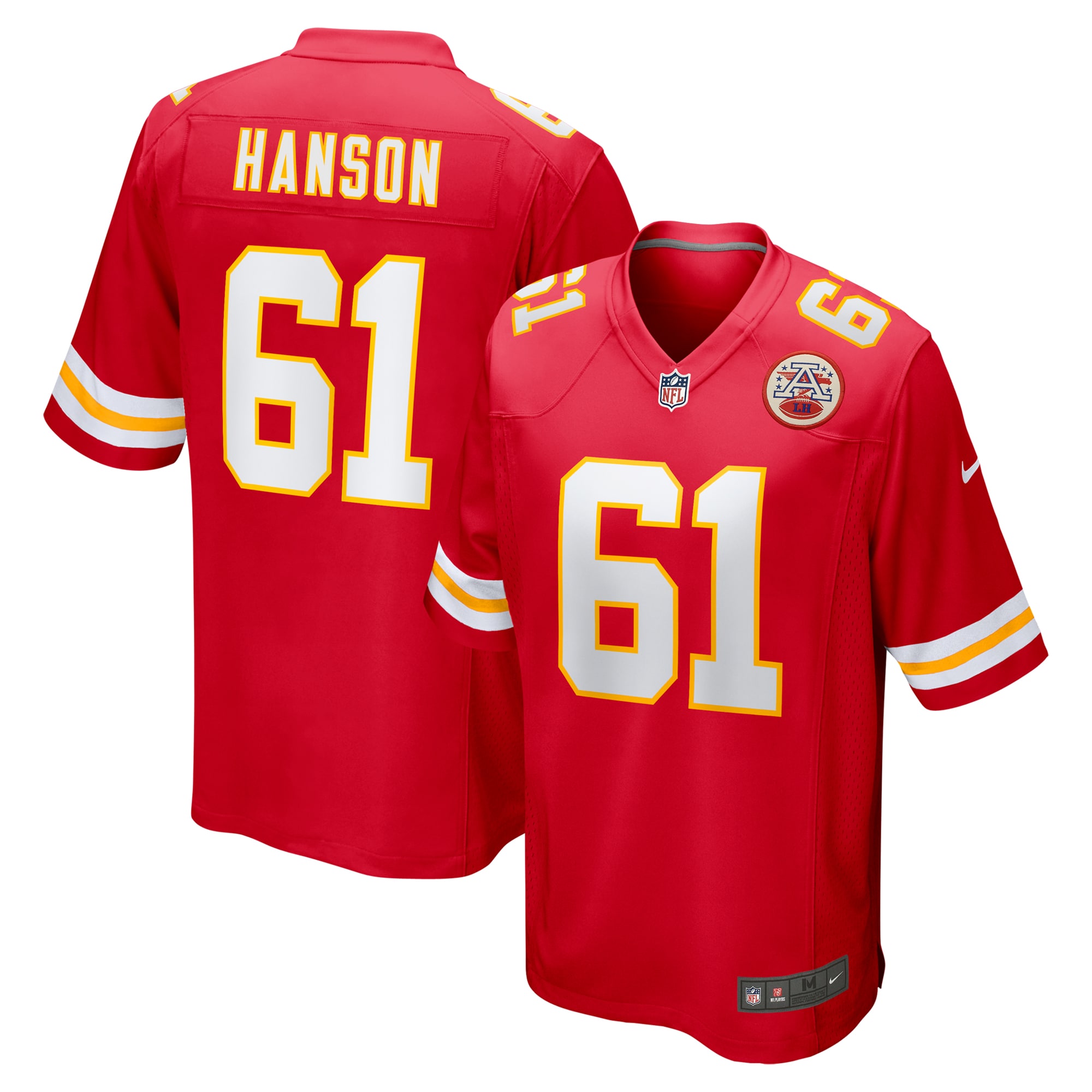 Kansas City Chiefs C.J. Hanson Red Game NFL Jersey Men's