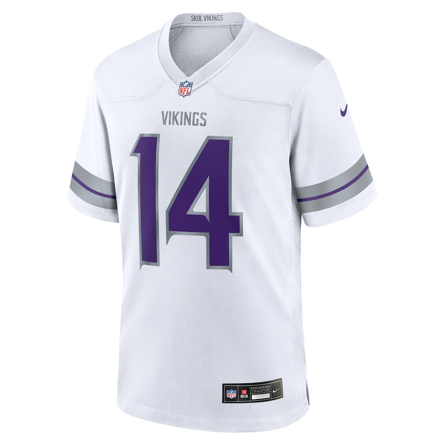 Sam Darnold 14 Minnesota Vikings Alternate Game White NFL Jersey Men's