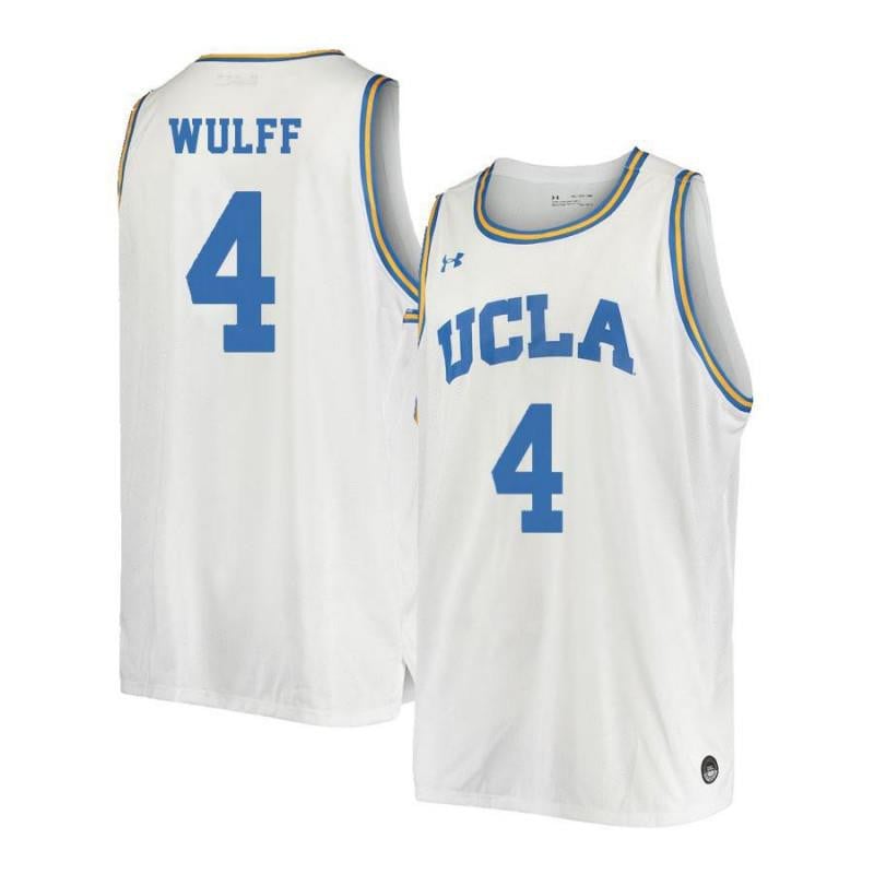 4 Isaac Wulf White Retro Elite UCLA Bruins NCAA Jersey Men's